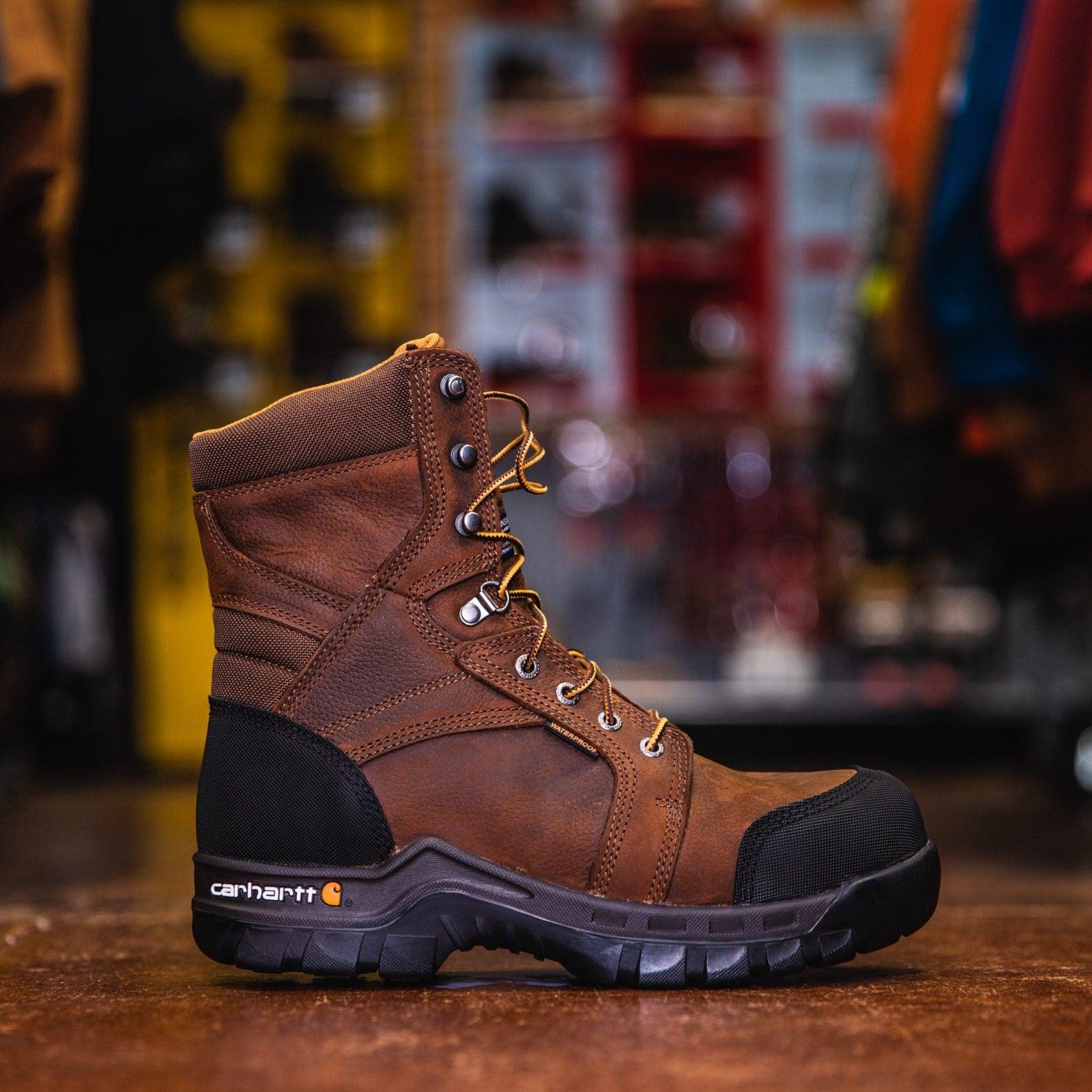 Men's CMF8389 Composite Toe Insulated Work Boots - Waterproof Steel Toe Safety Shoes for Construction, Warehouse & Outdoor Work - Heavy Duty Winter Work Boots for Men