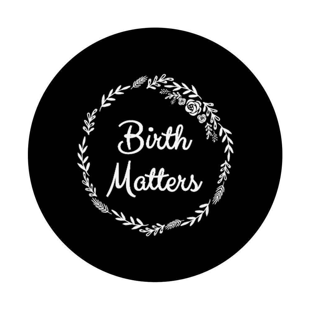 Doula Midwife Labor Birth Worker PopSockets - Phone & Tablet Grip Stand with Swappable Cover - Perfect for Nurses, Midwives & Birth Professionals