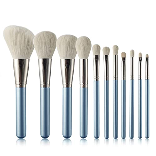 Professional 11-Piece Makeup Brush Set for Eyeshadow, Foundation, Blush, Powder, Eyeliner & Lip - Soft Synthetic Bristles - Perfect for Daily Makeup, Contouring & Professional Use (Color: A, Size: 11pcs)