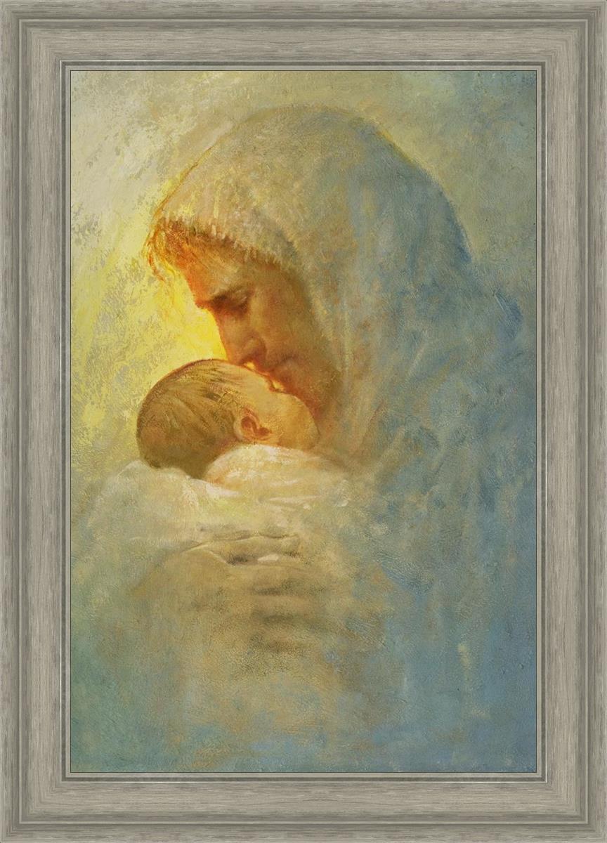 Abba By Yongsung Kim - Premium Christian Wall Art for Home & Church Decor | Inspirational Bible Verse Canvas Painting for Living Room, Bedroom & Office