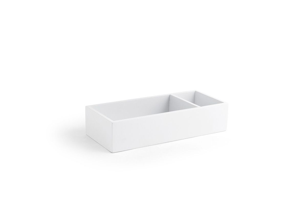 FOH New York Jewelry Organizer - 9 x 4 Inch Accessory Holder with 6 Compartments | Perfect for Necklace, Bracelet & Earring Storage in Bedroom or Bathroom