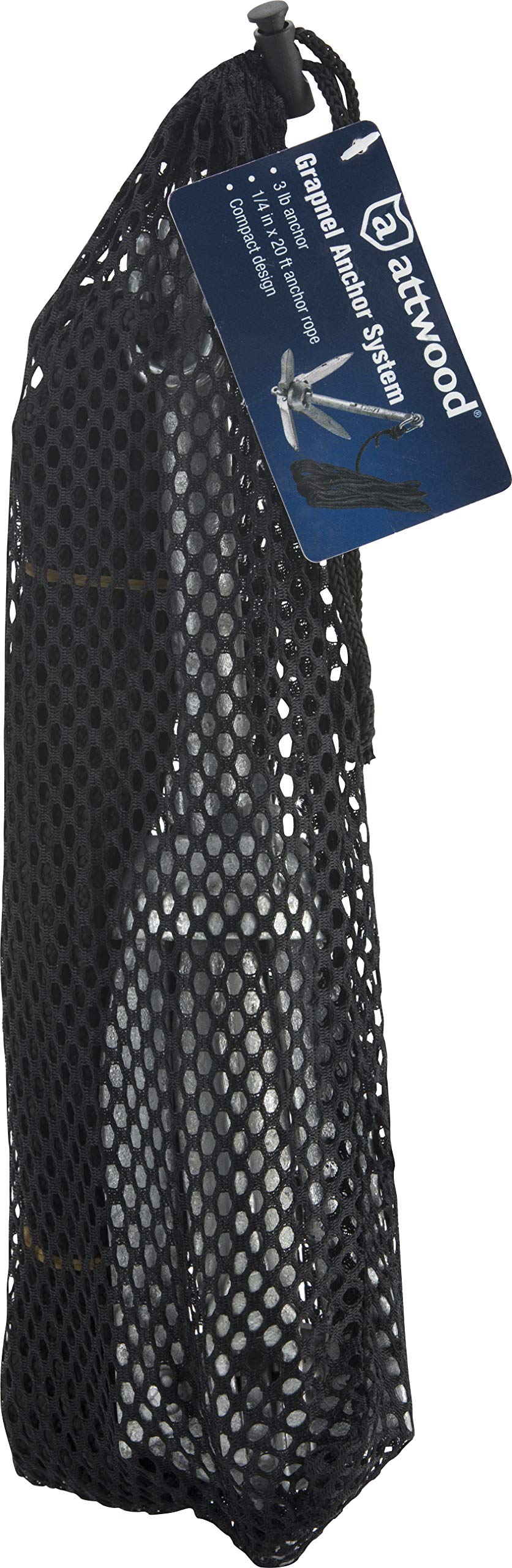 Attwood Marine Boat Anchors - Heavy Duty Galvanized Steel Boat Anchors for Fishing, Sailing & Water Sports - Secure Your Boat in Lakes, Rivers & Coastal Waters