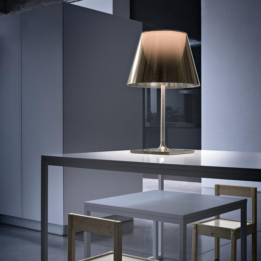 Modern Chrome Prism Table Lamp - Sleek Geometric Design for Bedroom, Living Room & Office Decor - Perfect for Ambient Lighting & Stylish Home Accents