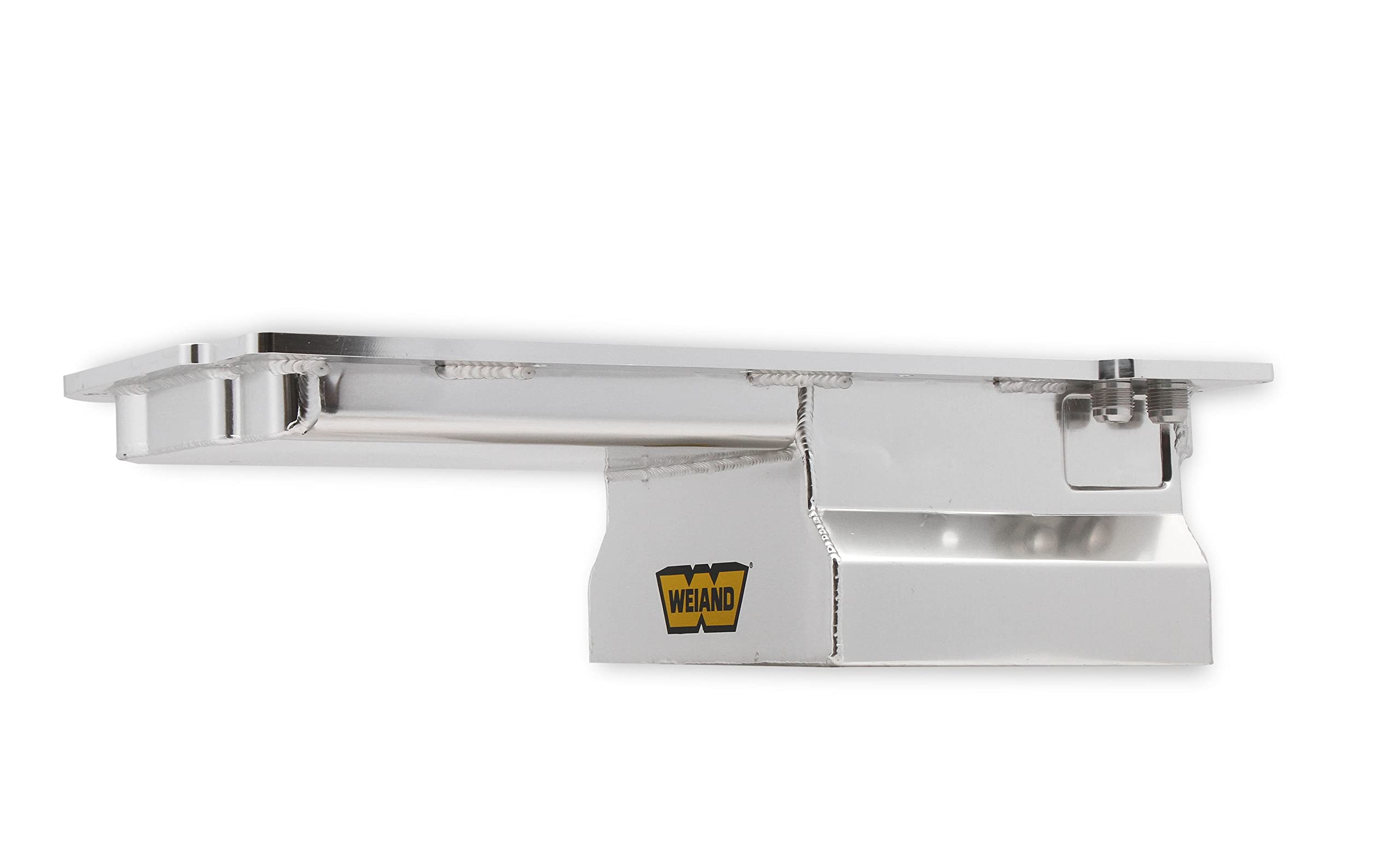 Weiand 5045WND Fabricated Oil Pan Kit - High Performance Aluminum Oil Pan for Chevy Small Block Engines - Perfect for Street Rods, Hot Rods & Racing Applications