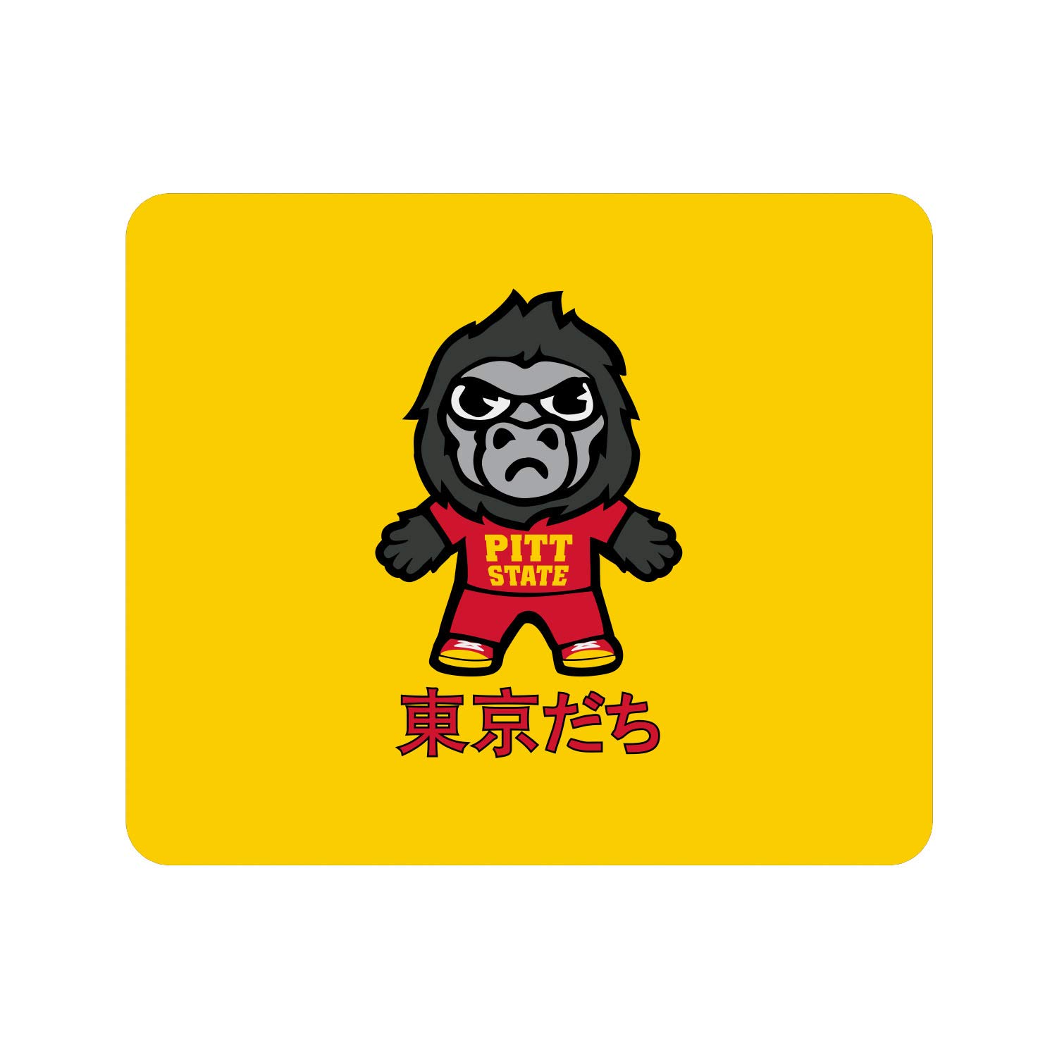 OTM Essentials Pittsburg State University Standard Fabric Mouse Pad - Non-Slip Desk Accessory for Gaming & Office Use - Classic Design by Tokyodachi - Perfect for Work, School & PC Gaming Setup
