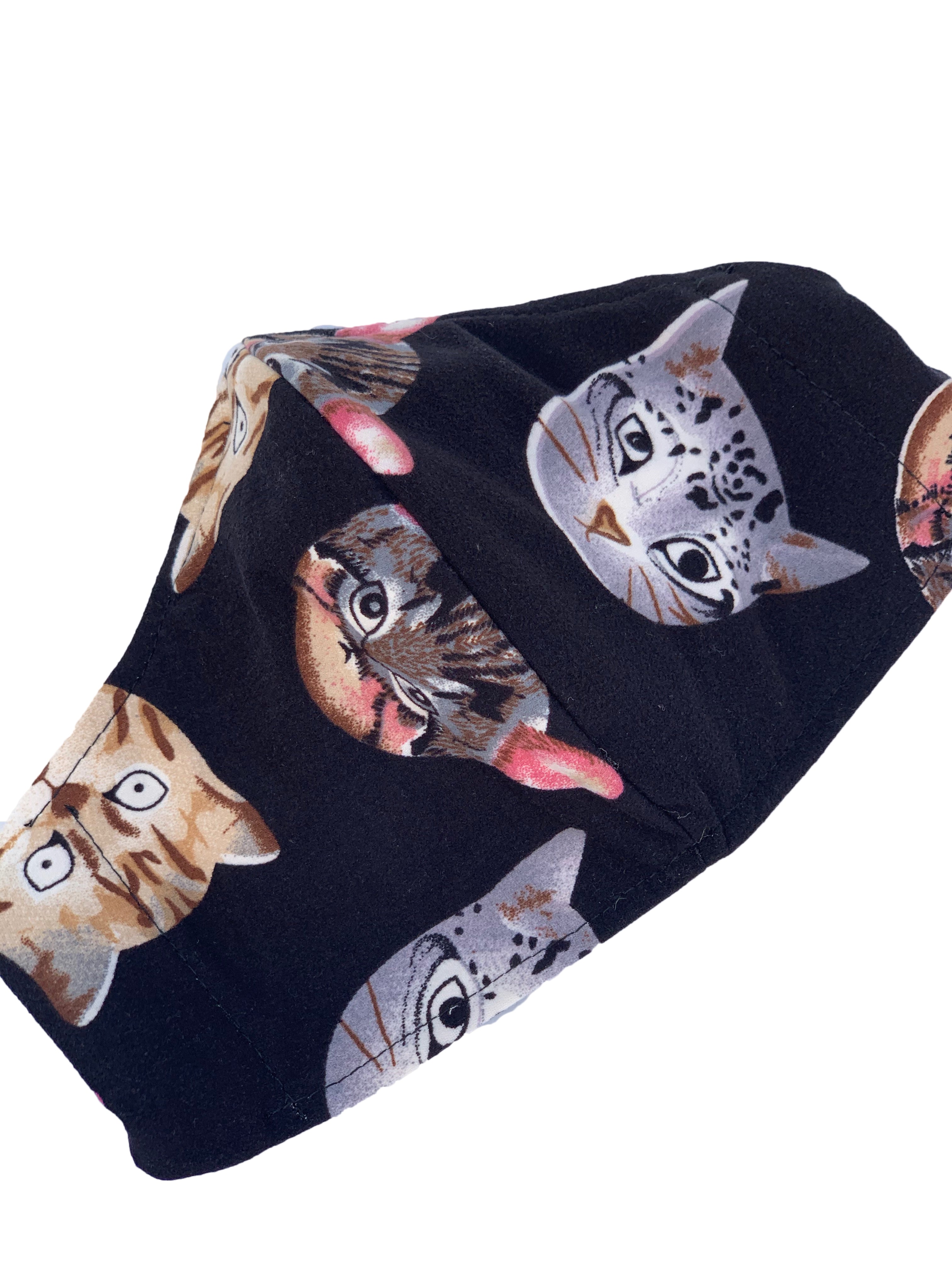 Catitude Face Mask - Cute Cat Print Washable Cloth Mask for Women & Men - Perfect for Daily Use, Travel, and Outdoor Activities