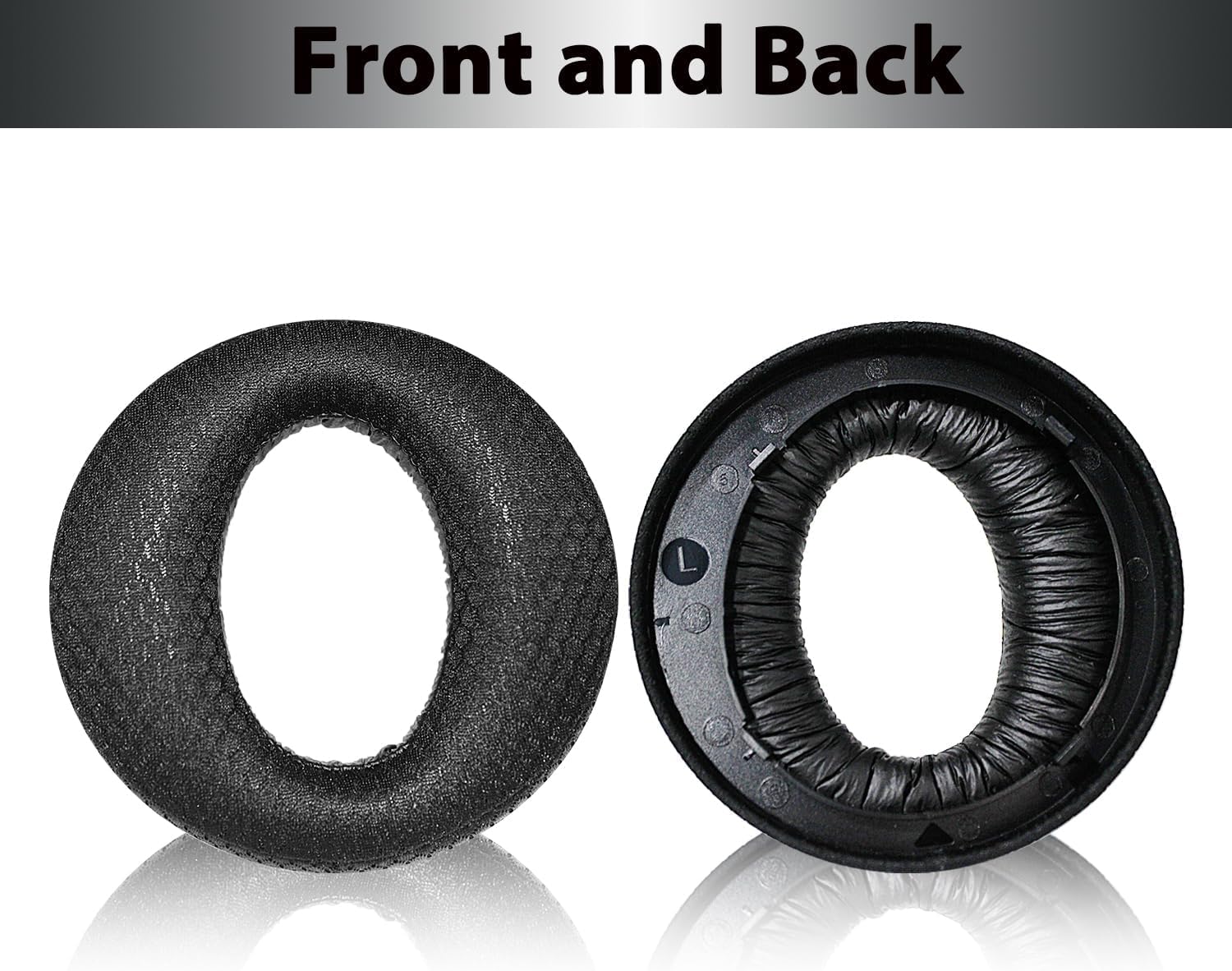 Adhiper Replacement Ear Pads for Sony PS5 Pulse 3D Wireless Headset - Memory Foam Cushions with Noise Isolation & Soft Mesh Fabric (Black) | Comfortable Gaming Headset Accessories for Long Play Sessions