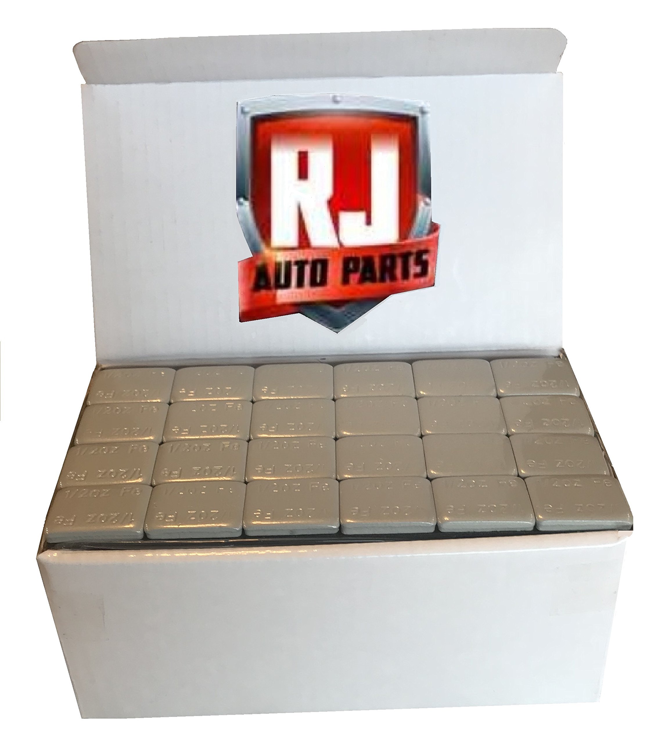 6 Boxes Wheel Weights - 1/2 oz Stick-On Adhesive Tape (1728 Pieces, 54 lbs Total) for Car Tire Balancing, Motorcycle & Truck Wheel Alignment - Grey Automotive Weights