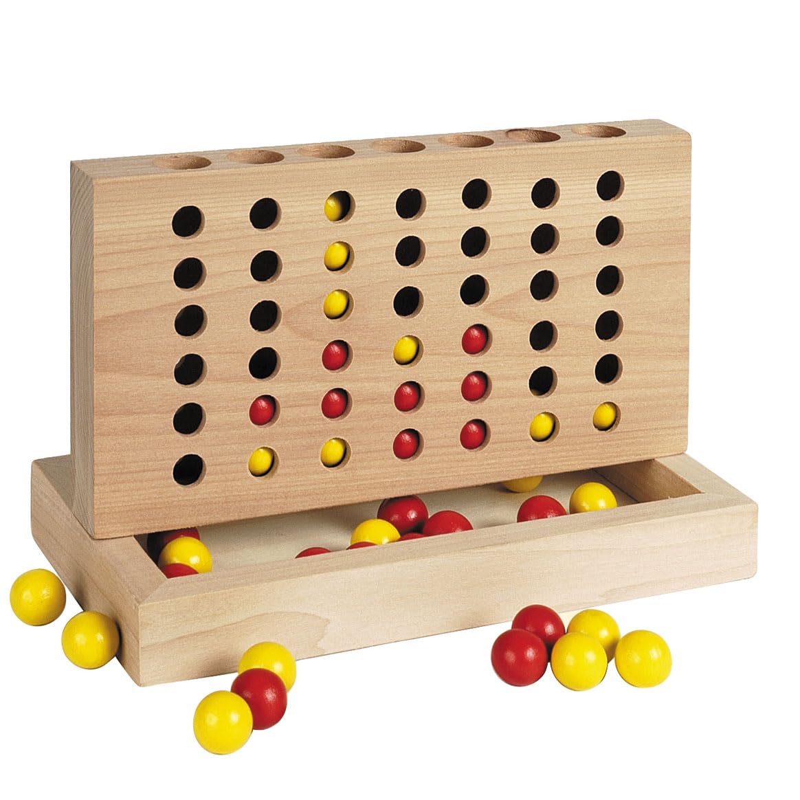 Pure Four in A Row Board Game - Classic Strategy Toy for Kids & Adults - Perfect for Family Game Nights & Classroom Activities