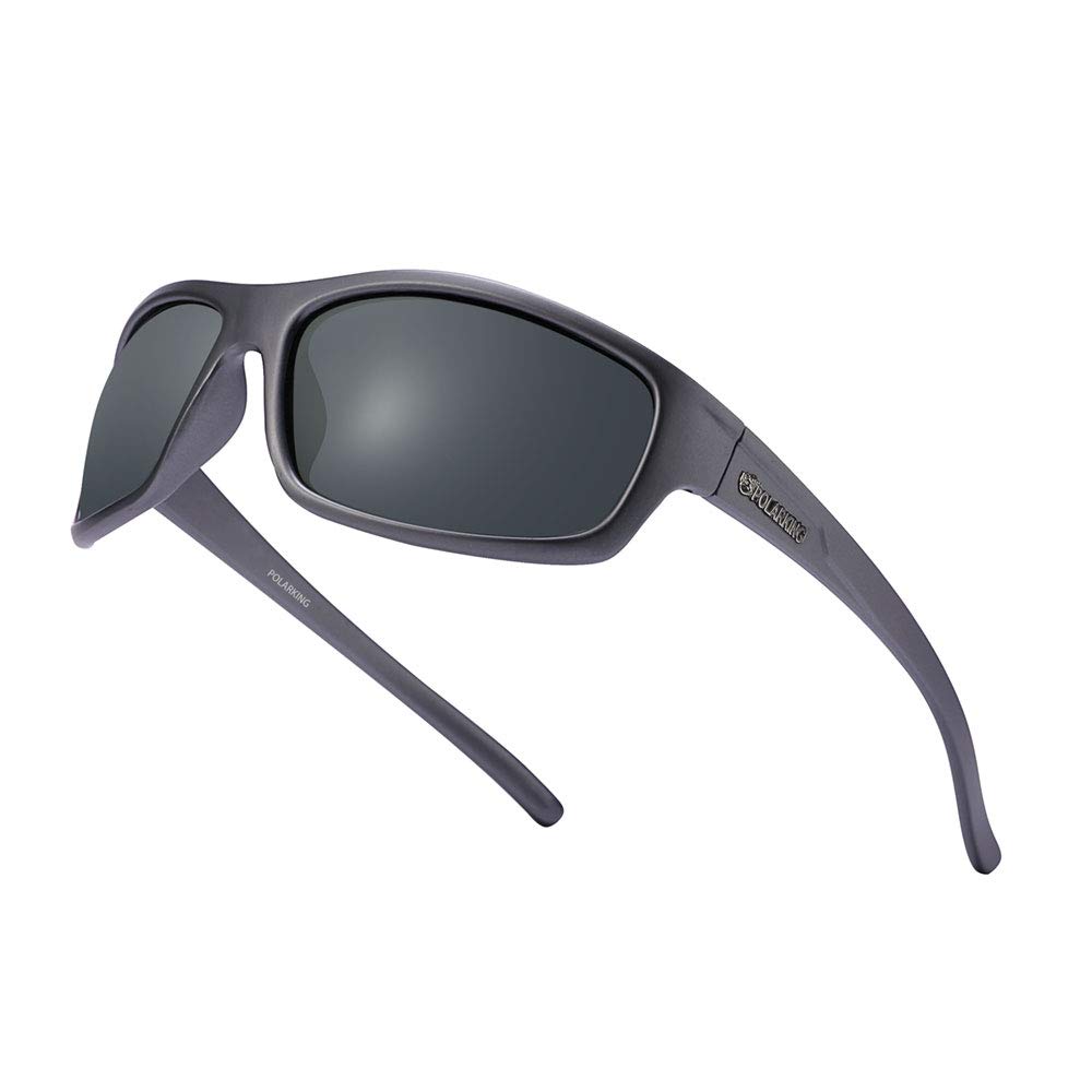 Polarized Sport Sunglasses for Men - Matte Finish, Mirror Lens, UV Protection - Perfect for Running, Cycling & Outdoor Activities