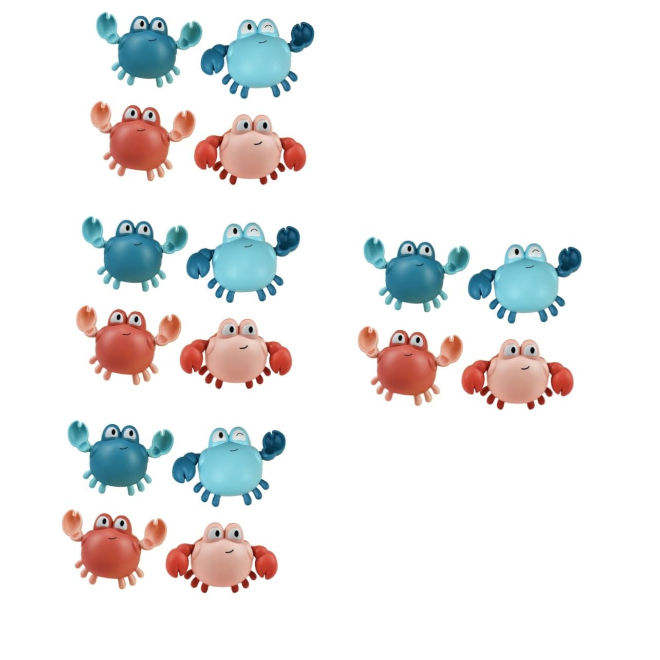 VICASKY 16 Pcs Wind Up Swimming Bath Toys - Cute Floating Animal Toys for Toddlers & Kids - Fun Bathtime Learning Toys for Baby Bath, Pool, Beach & Water Play