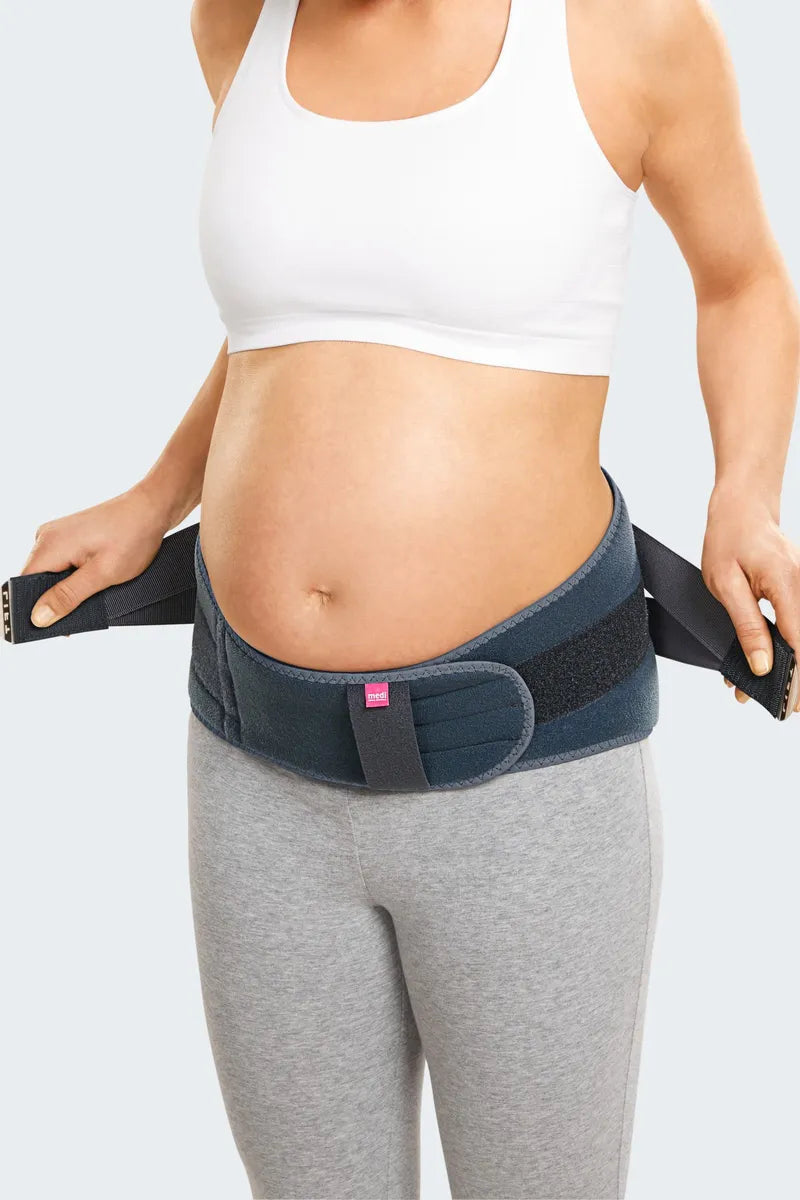 Medi Lumbamed Maternity Support Belt - Lower Back Pain Relief for Pregnant Women - Comfortable Pregnancy Belly Band for All-Day Wear at Work, Home & Exercise