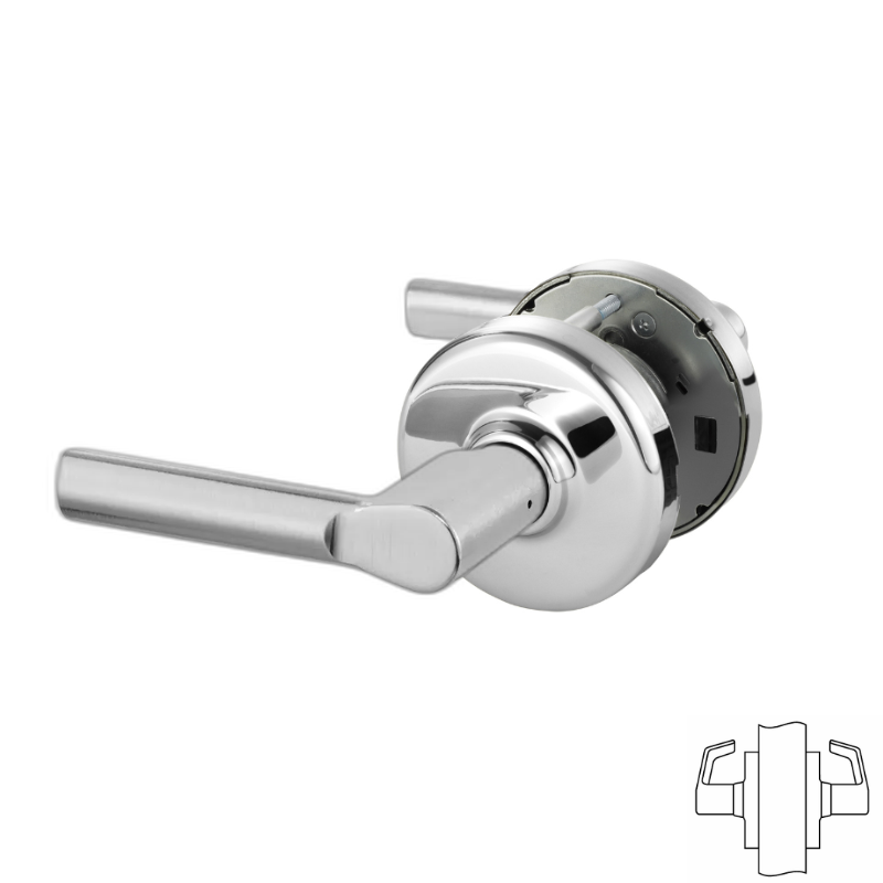 Corbin Russwin CLX3370 106D Full Dummy Cylindrical Lock - Decorative Lever, Non-Keyed for Interior Doors, Closets & Cabinets