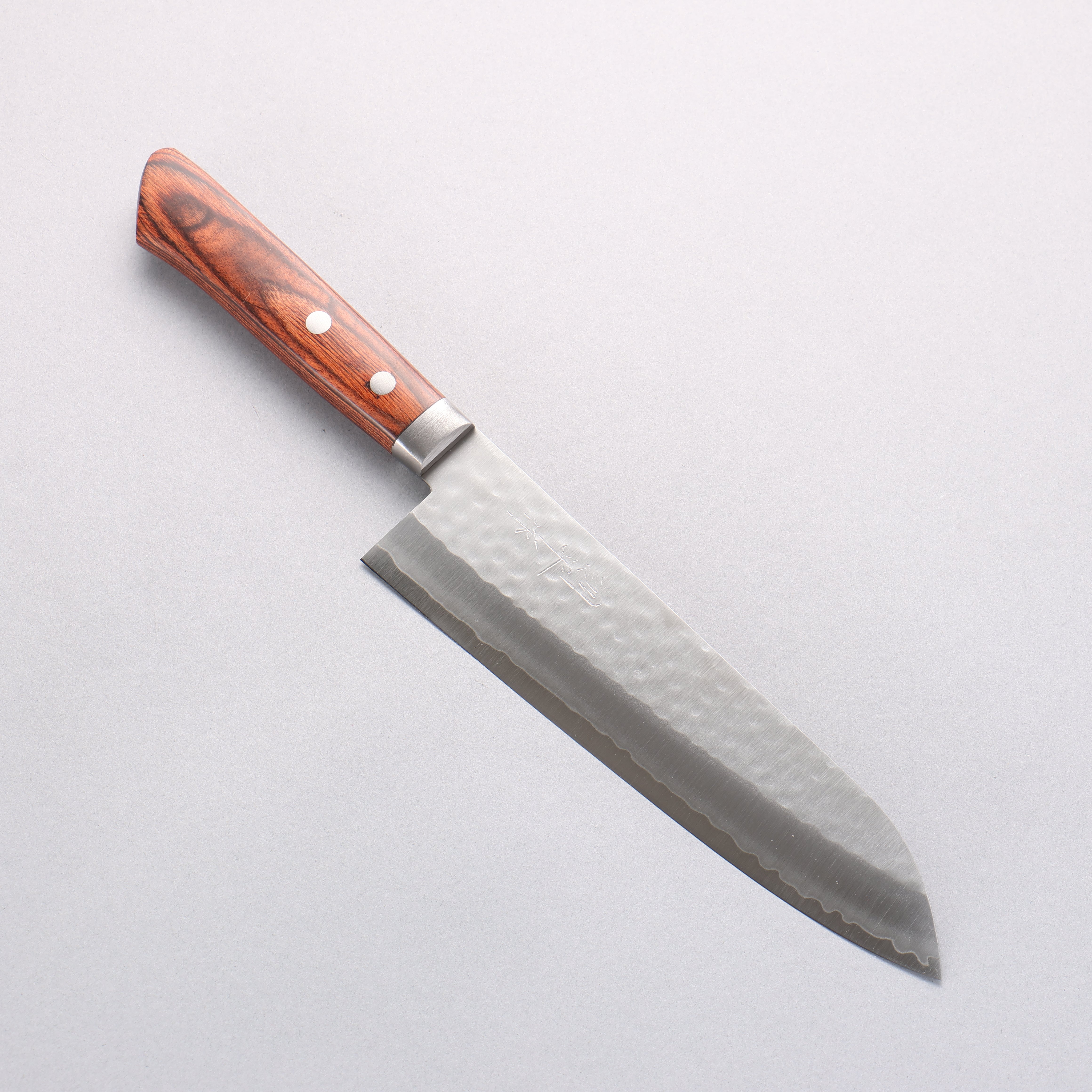 Premium Kunihira VG1 Hammered Gyuto 180mm Japanese Chef Knife with Mahogany Handle - Perfect for Sushi, Meat Slicing & Professional Kitchen Use