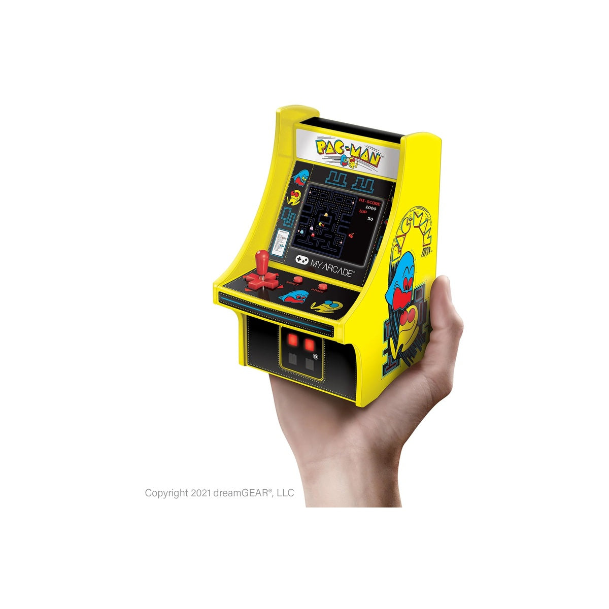 MyArcade PAC MAN™ Micro Player - Portable Mini Arcade Game Machine for Kids & Adults - Perfect for Home, Office & Travel Entertainment