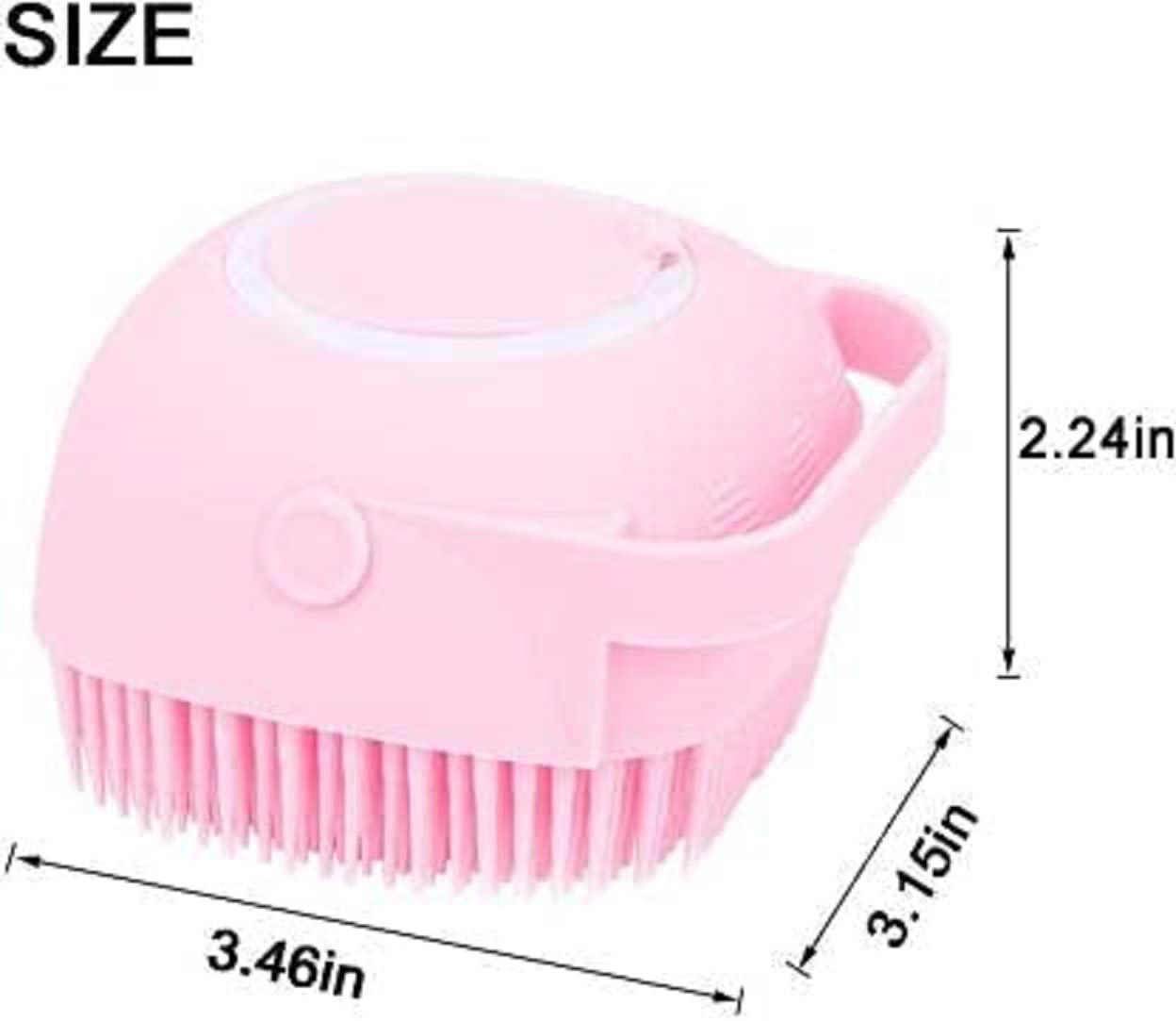 Premium Silicone Massage Bath Brush for Hair, Scalp & Body - Exfoliating Scrubber & Cleanser with Soft Bristles | Ideal for Shower, Bath & Spa Relaxation | Perfect with Shampoo, Soap & Body Wash