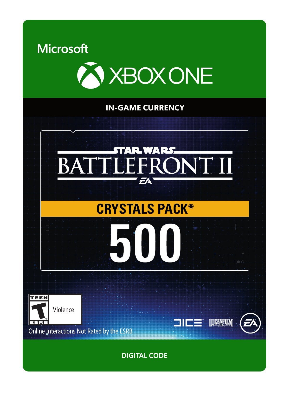 Star Wars Battlefront II 500 Crystals - Xbox One Digital Code for Gaming