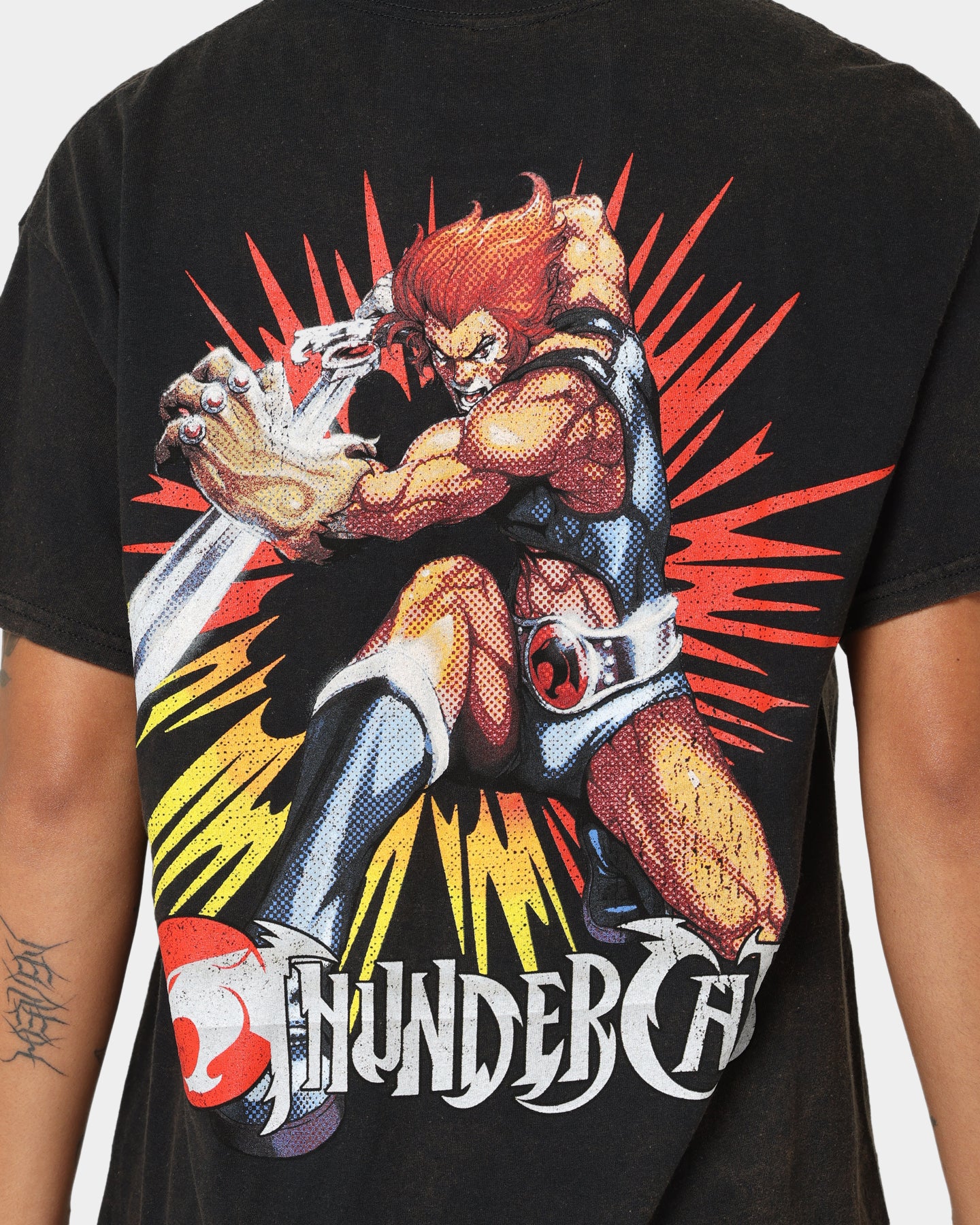 Vintage Thundercats Graphic T-Shirt - Retro 80s Cartoon Tee for Men & Women - Soft Black Washed Cotton - Perfect for Cosplay, Casual Wear & Nostalgic Gift