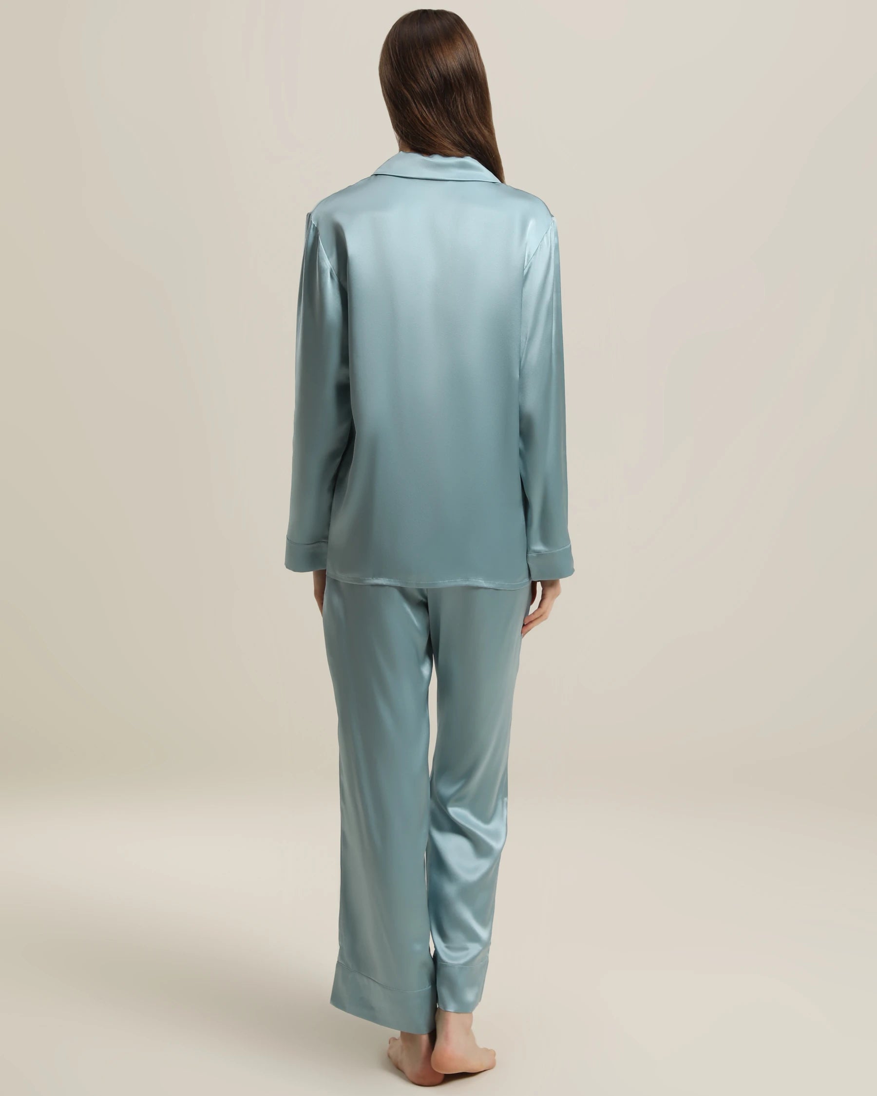 Luxury Women's Silk Pajama Set - Soft 100% Mulberry Silk Two-Piece Sleepwear for Women, Perfect for Relaxing at Home, Spa Days & Romantic Getaways