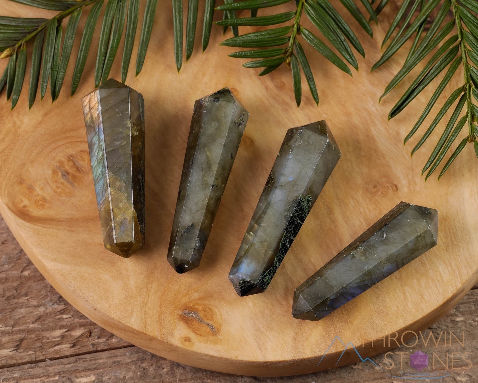 Natural Labradorite Crystal Points - Mini Raw Stones for Jewelry Making, Healing Crystals & Meditation | Perfect for DIY Crafts, Energy Healing & Spiritual Decor (E1395)