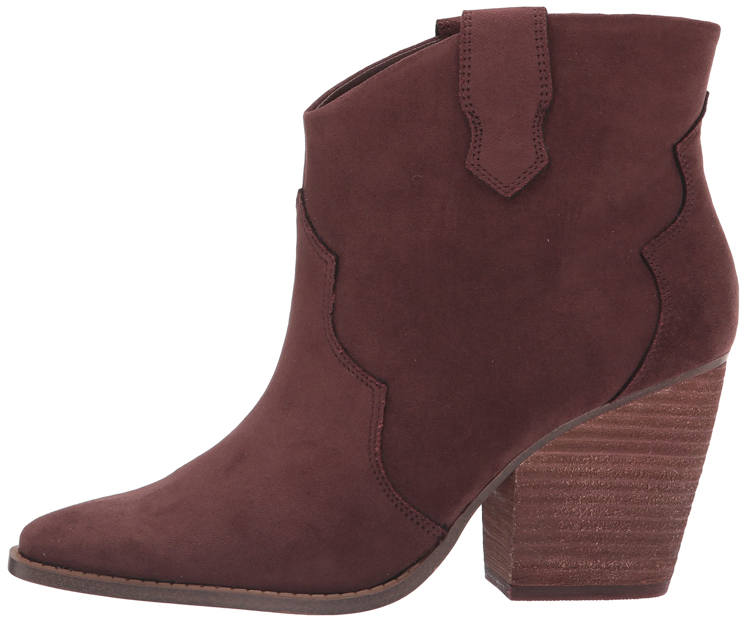 Chinese Laundry Women's Bonnie Suedette Western Boot - Stylish Cowgirl Boots for Women | Comfortable & Fashionable Ankle Boots for Country, Rodeo, and Everyday Wear