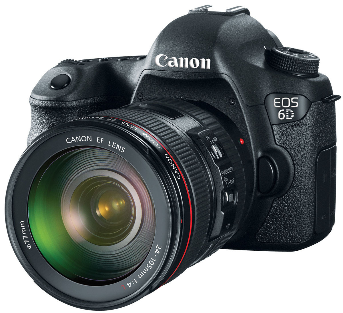 Canon EOS 6D DSLR Camera with EF 24-105mm f/4L IS USM Lens Kit - Professional Full Frame Digital Camera for Photography, Videography & Travel