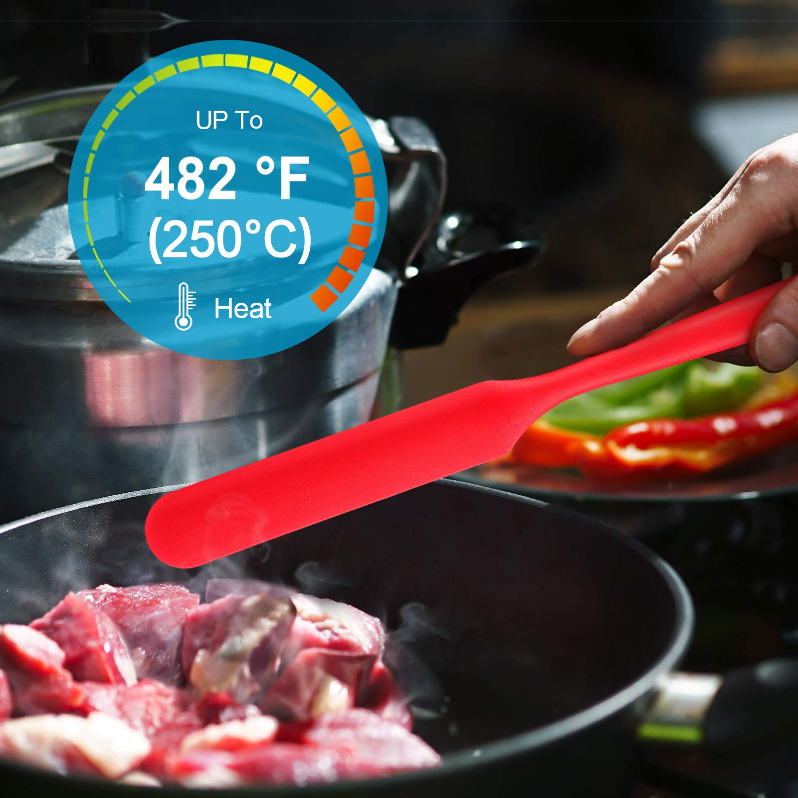 4-Piece Silicone Jar Spatula Set - 13