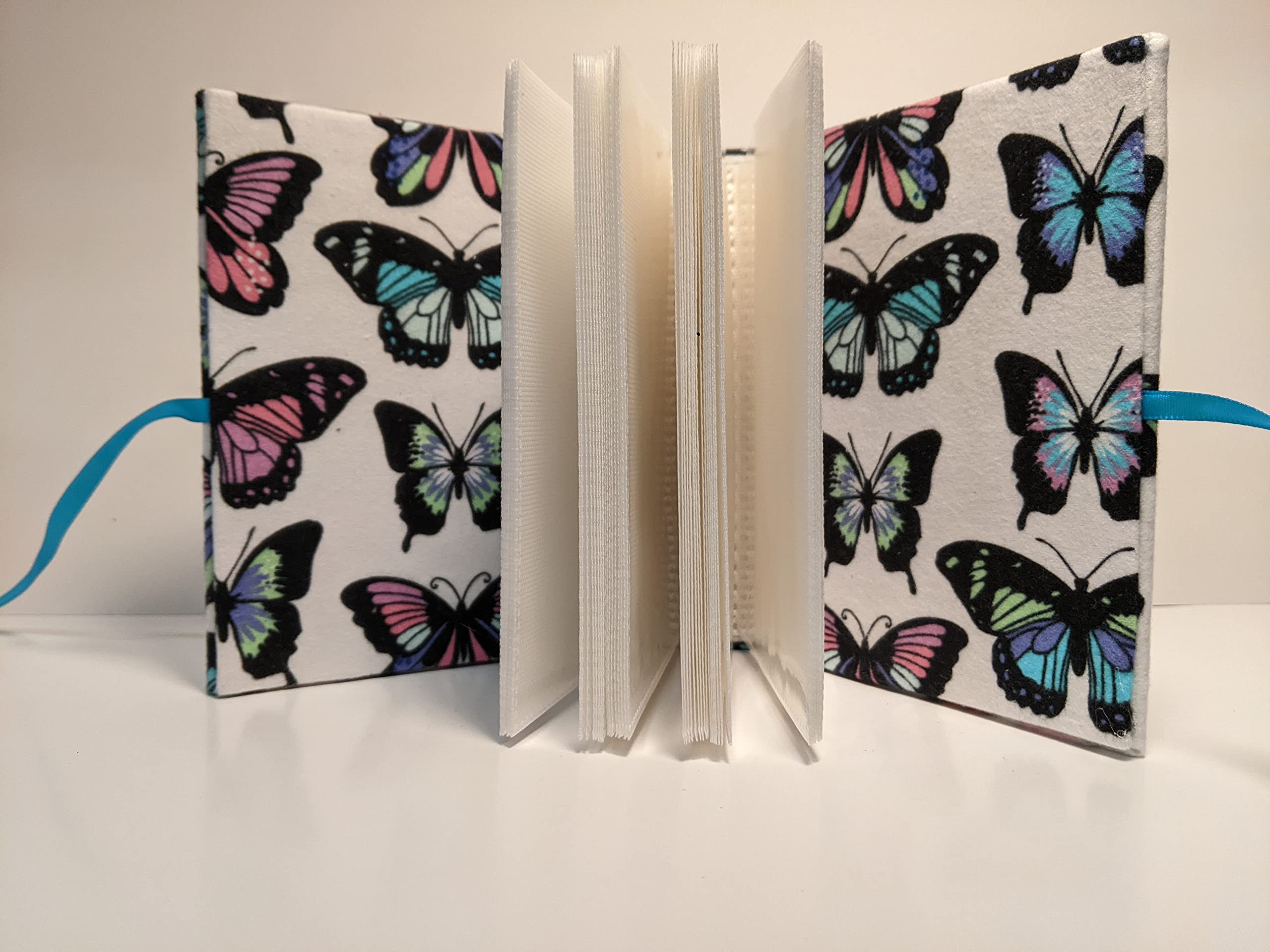 Personalized Baby Girl Photo Album with Butterfly Design - Custom 7x5 Scrapbook Holds 100 4x6 Photos - Perfect for Baby Shower Gifts, First Birthday Presents & Family Memory Keepsakes