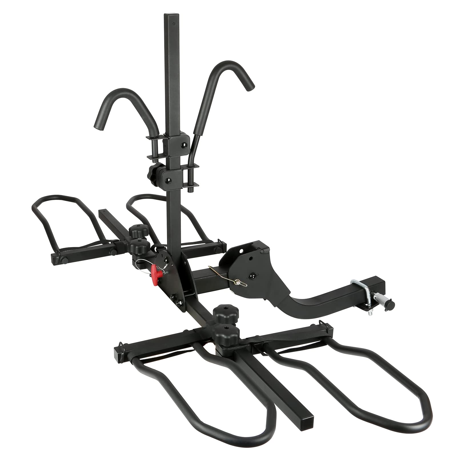 WEIZE Hitch Bike Rack - Wobble Free Smart Tilting Folding Bicycle Carrier for Standard, Fat Tire & Electric Bikes - 2-Bike Capacity (160 lbs) for 2-inch Receiver - Perfect for Road Trips, Camping & Outdoor Adventures