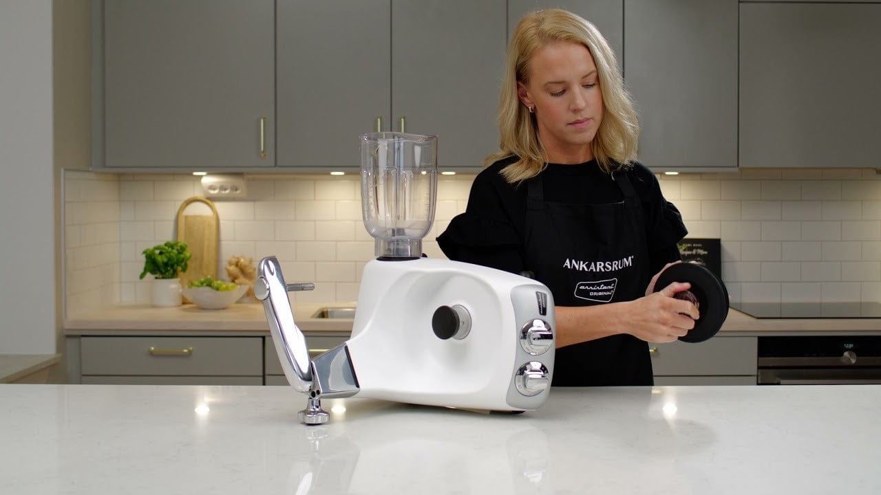 Ankarsrum Blender Attachment with Tamper - Original Assistent Stand Mixer Accessory for AKM6230 - Made in Sweden - Perfect for Baking, Smoothies & Food Prep