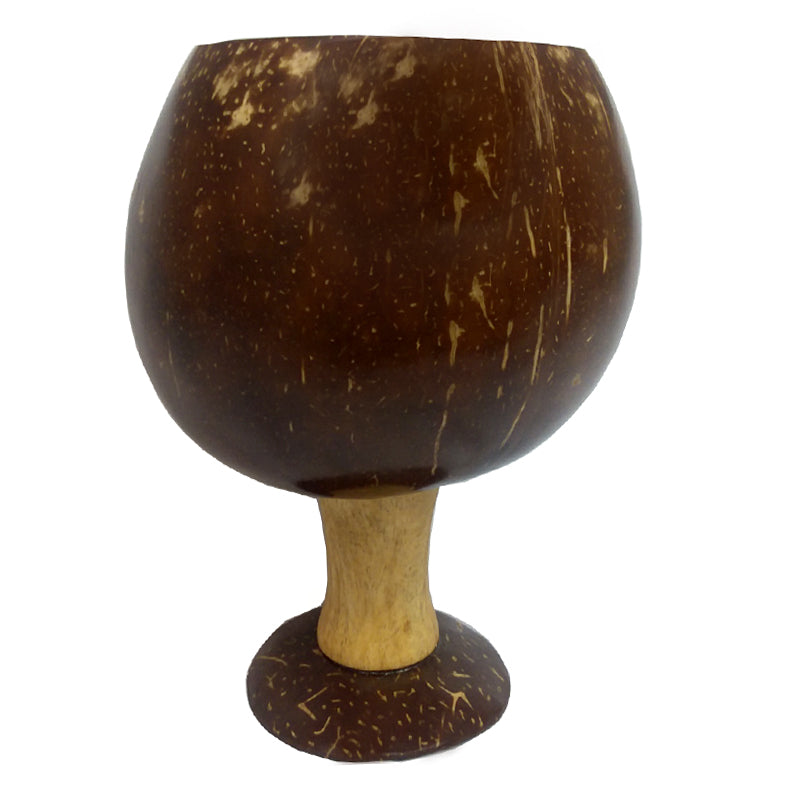 BarConic® 16 oz Coconut Coupe Cup - Reusable Eco-Friendly Cocktail Glasses for Tropical Drinks, Smoothies & Party Beverages - Perfect for Beach Bars, Poolside Sipping & Summer Gatherings