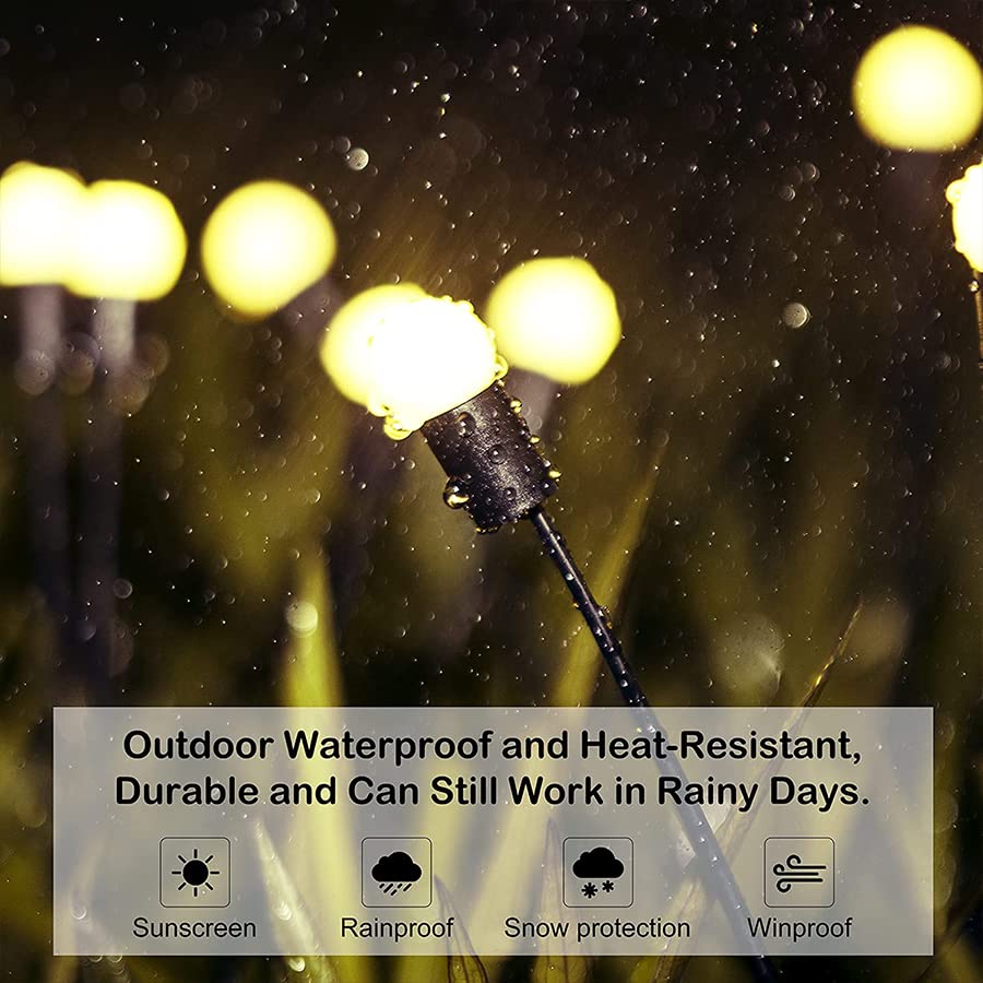 8 Pack Solar Garden Lights - Upgraded Swaying Starburst Outdoor Lights, Waterproof Solar Powered Pathway Decor for Yard, Patio & Garden (Perfect for Walkways, Driveways & Landscape Lighting)