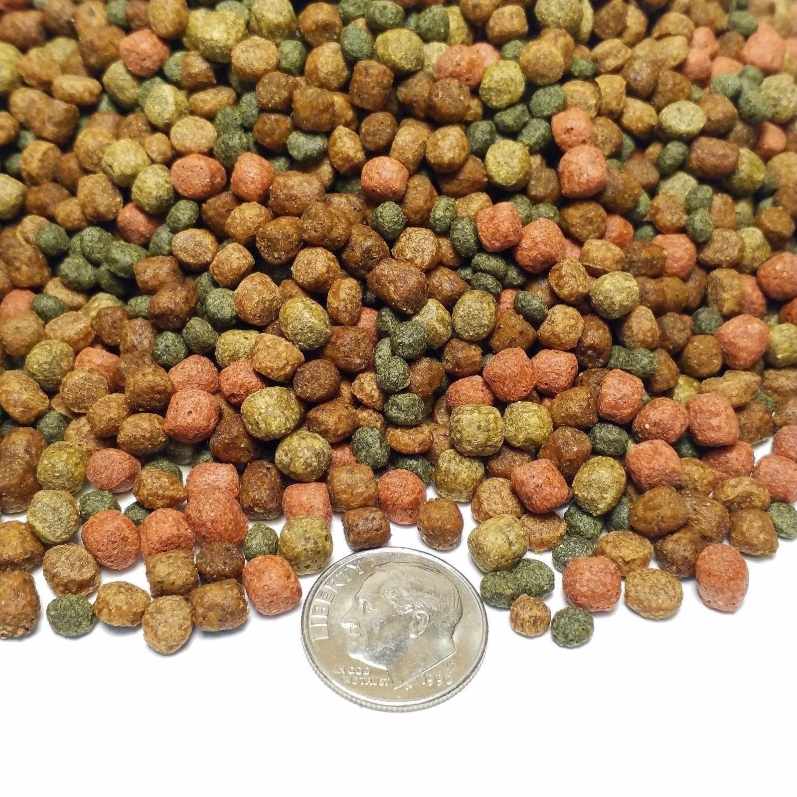 Premium GOURMET Blend - Large Floating Fish Food Pellets for Koi & Pond Fish (8oz/1/2-lb) - Ideal for Outdoor Ponds & Aquatic Feedings