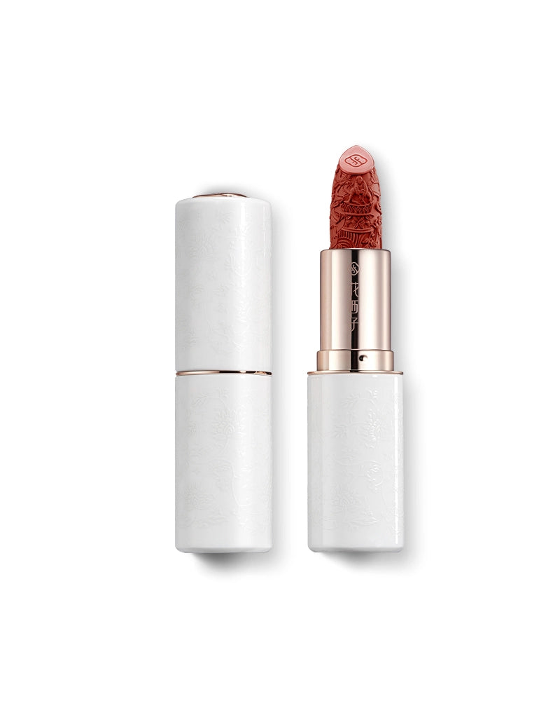 Blooming Rouge Porcelain Lipstick - Long Lasting Matte Lipstick with Hydrating Formula, Vegan & Cruelty-Free - Perfect for Everyday Wear, Date Night & Special Occasions