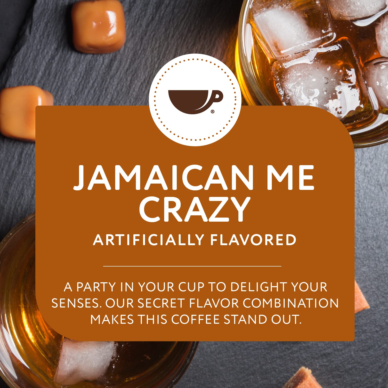 Paramount Roasters Jamaican Me Crazy Flavored Ground Coffee - Medium Roast 12 oz | Premium Coffee Beans for Home Brewing, Office & Gifts | Paramount Coffee Company