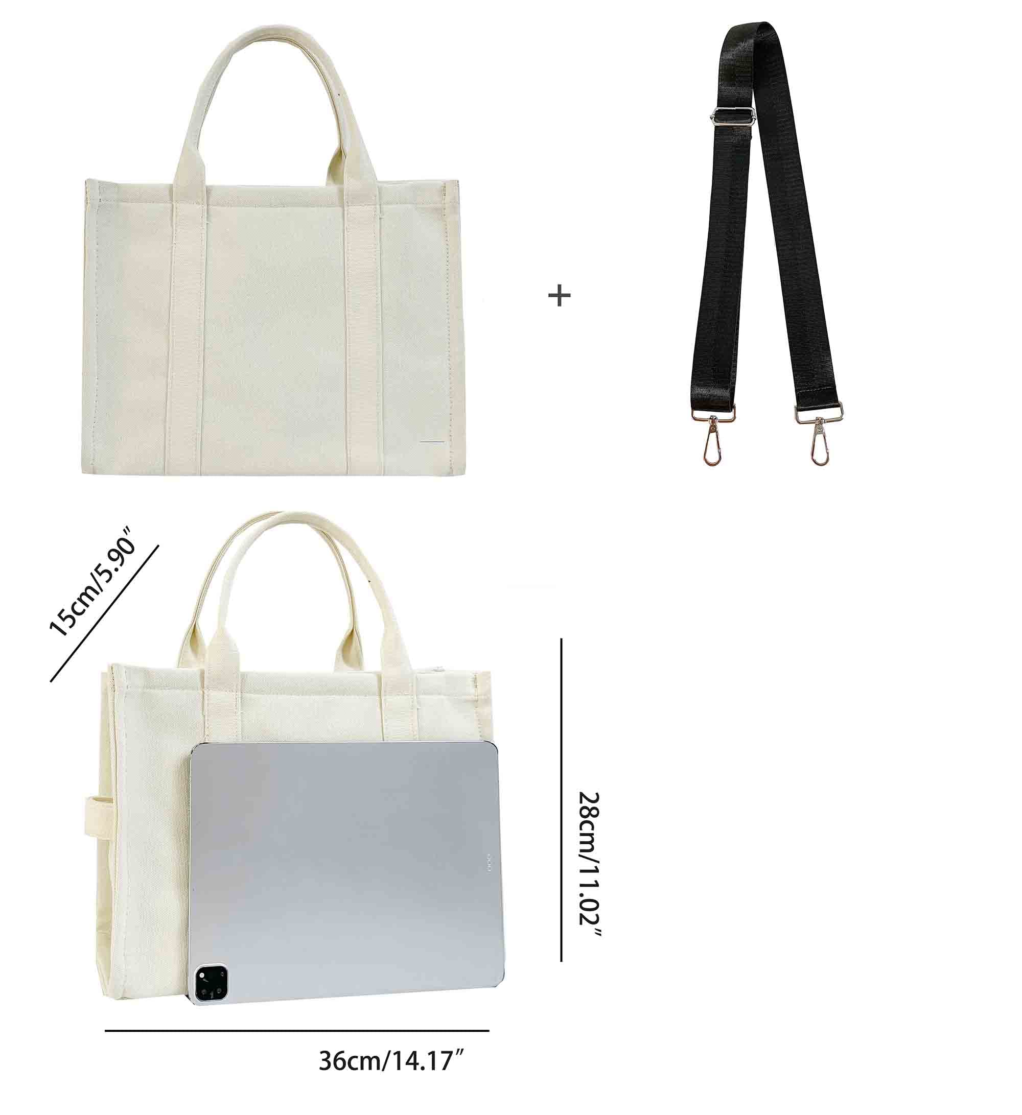 Stylish Large Capacity Tote Bags for Women - Black Fashionable Shoulder Bag with Spacious Interior | Perfect for Work, Travel, Shopping & Daily Use