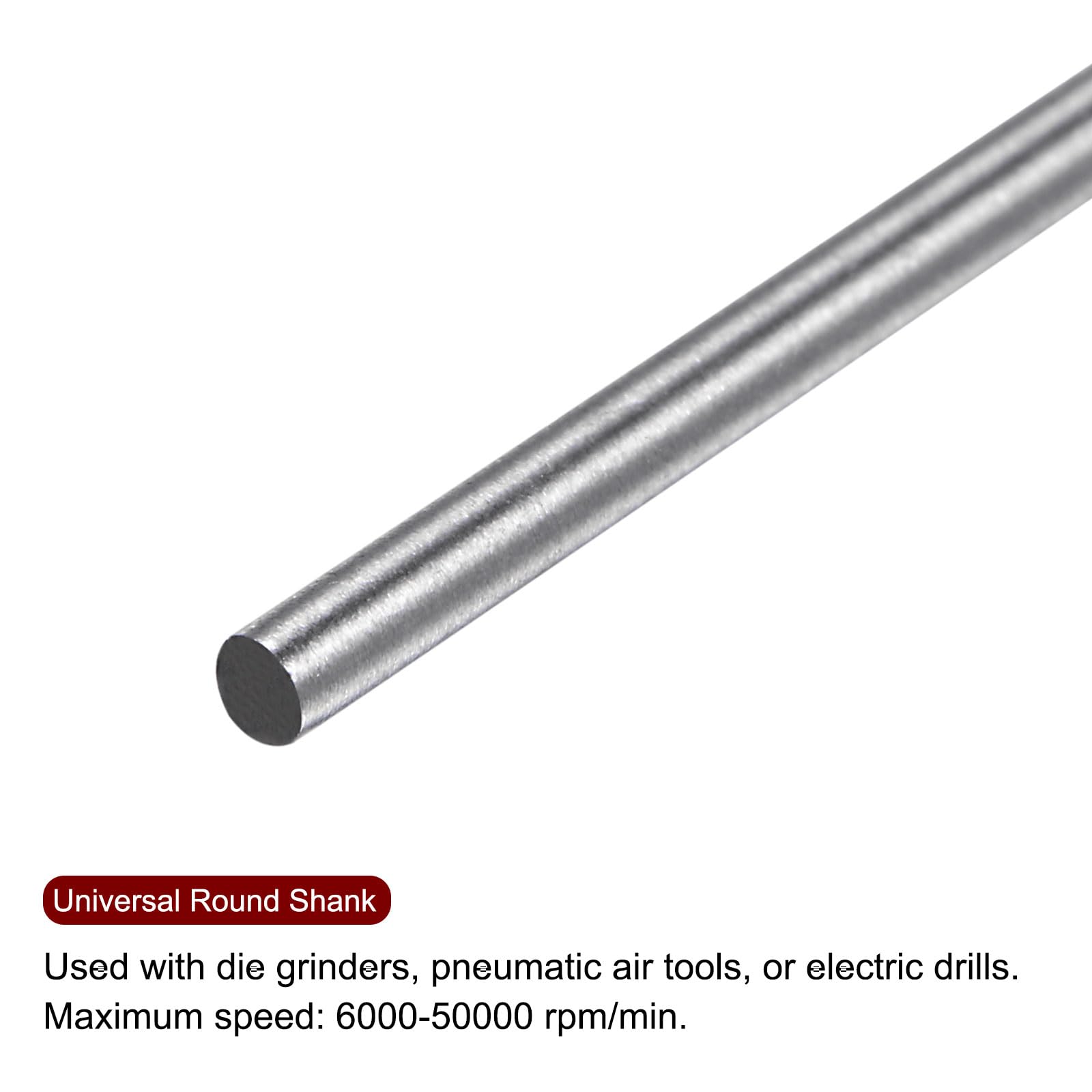 HARFINGTON 5-Piece Carbide Rotary Burr Set - 3/32