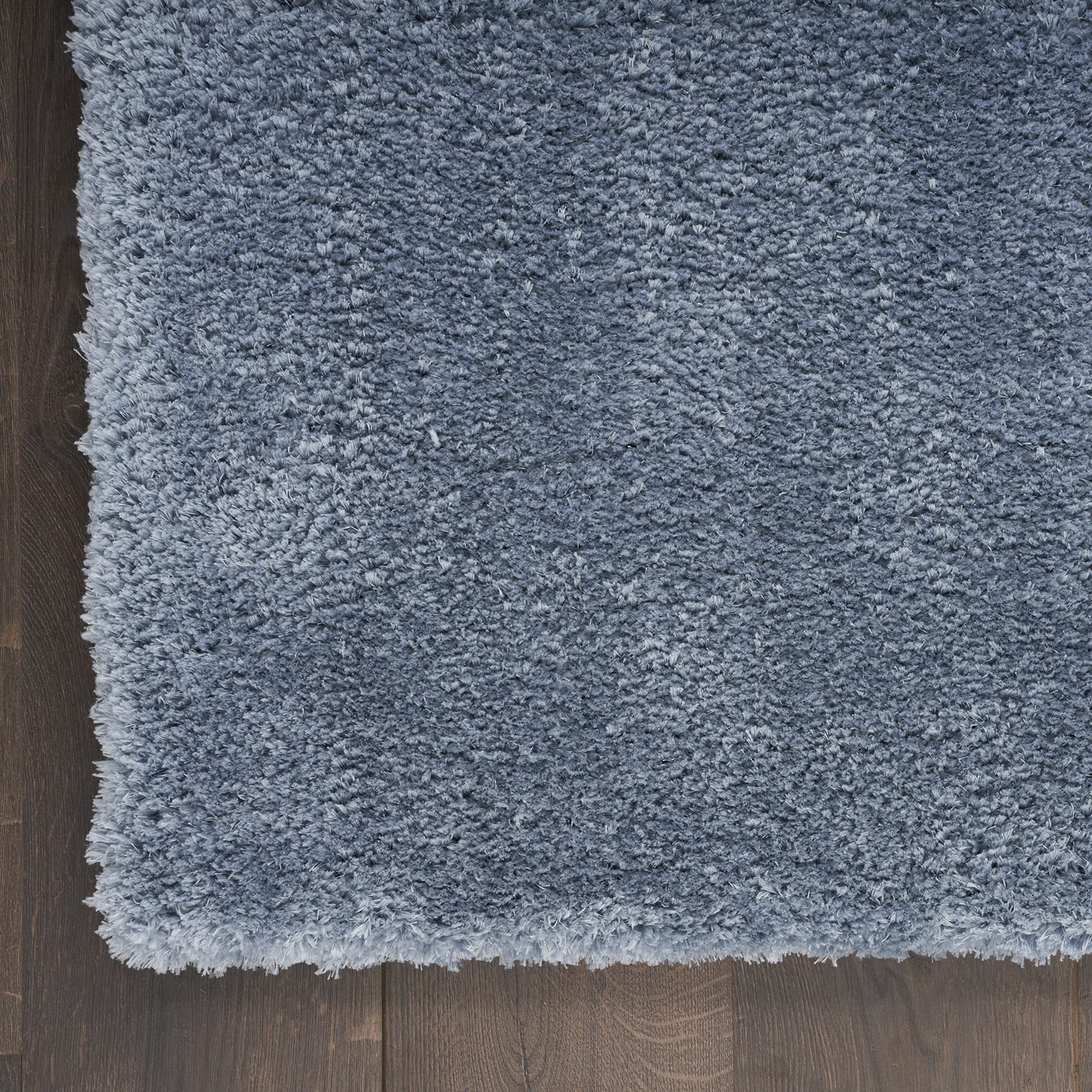 Nourison Luxurious Shag Light Blue 5'3