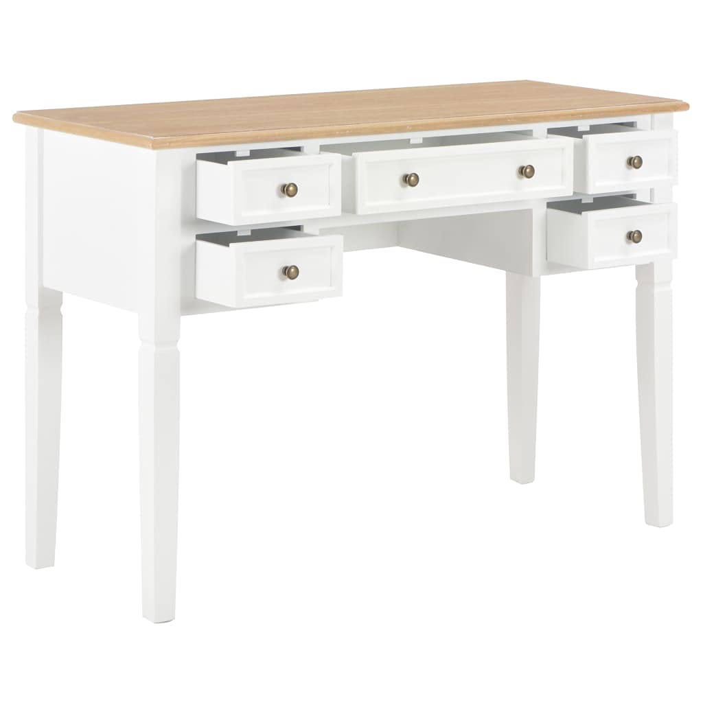 White Modern Writing Desk for Home Office - 43.1
