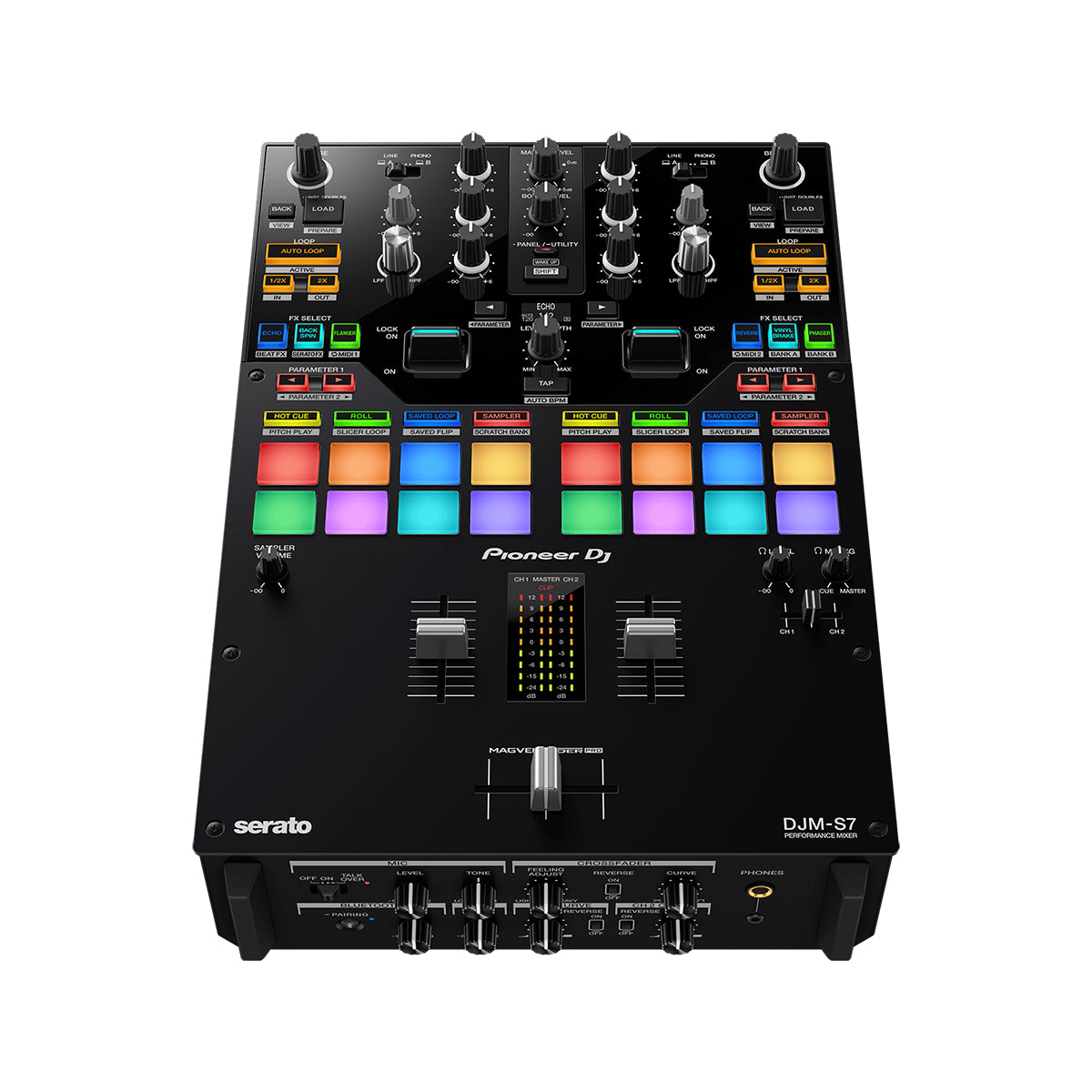 Pioneer DJ DJM S7 Professional 2-Channel Scratch DJ Mixer for Live Performances & Club DJing - Perfect for Scratching, Beat Matching & Seamless Transitions