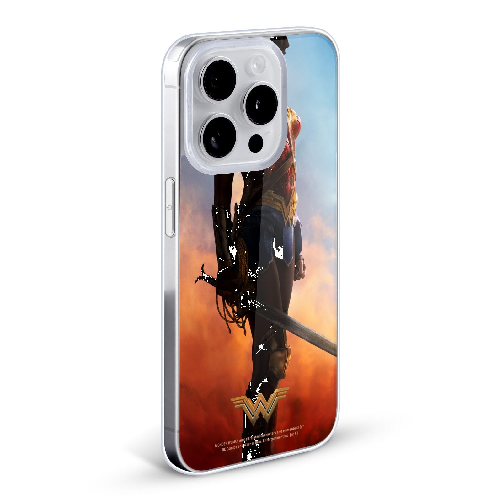Officially Licensed Wonder Woman Movie Godkiller Sword iPhone Case - Soft Gel Cover for iPhone 7 Plus/8 Plus - Perfect for Superhero Fans & Movie Lovers - Great for Daily Use, Cosplay & Collectors