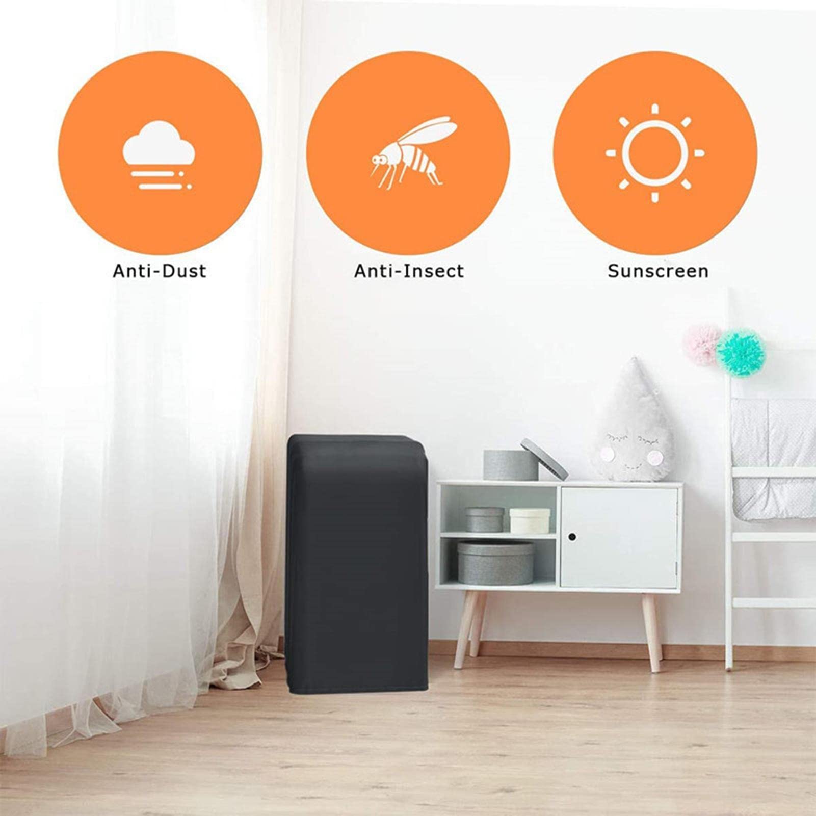Portable Air Conditioner Storage Bag - Dustproof & Waterproof AC Cover with Oxford Cloth | Home Use for Window & Portable AC Units | Perfect for Seasonal Storage & Protection