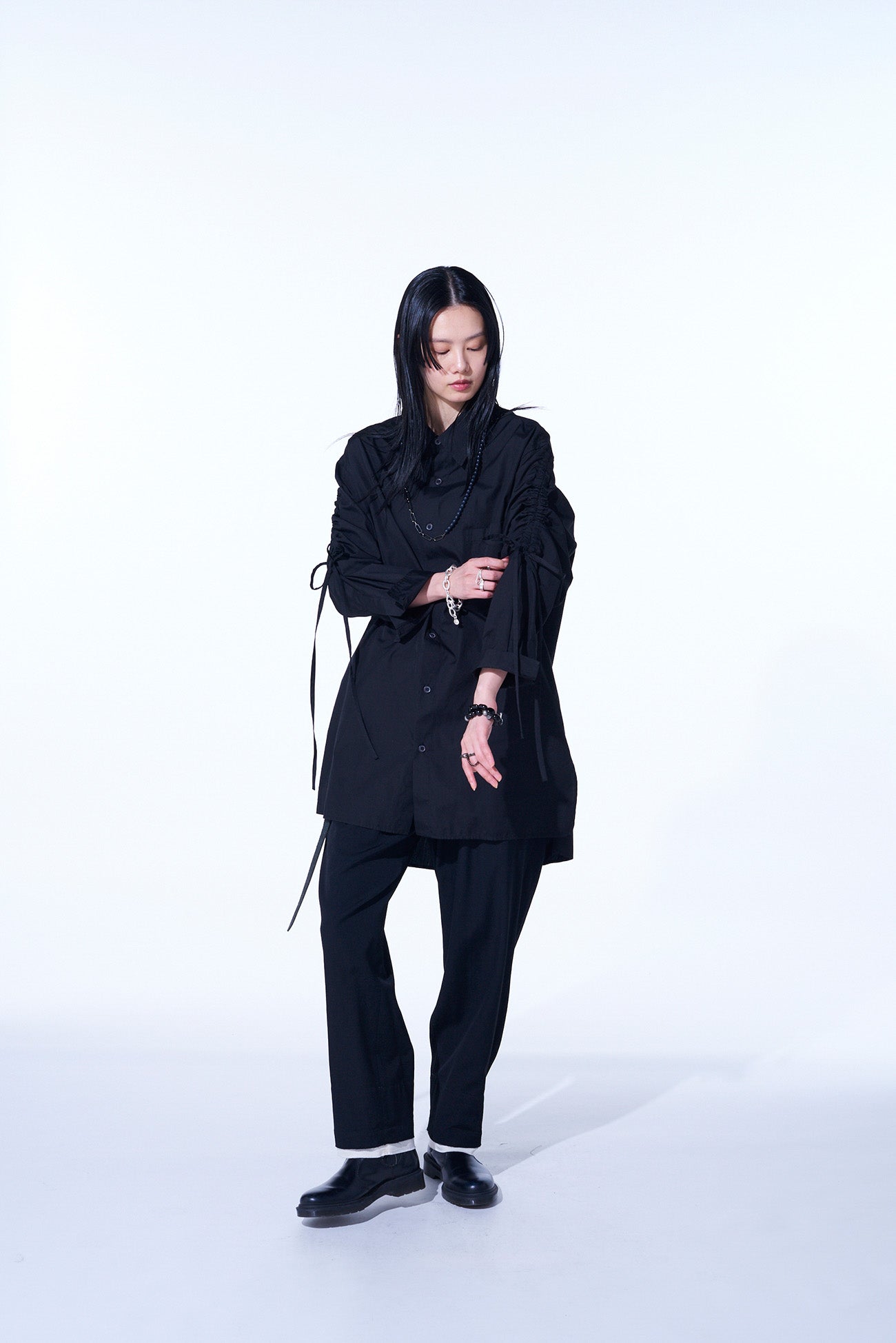 Premium Cotton Broadcloth Oversized Shirt with Adjustable Gathered Strings | Comfortable Loose Fit Women's Blouse for Casual Wear & Layering