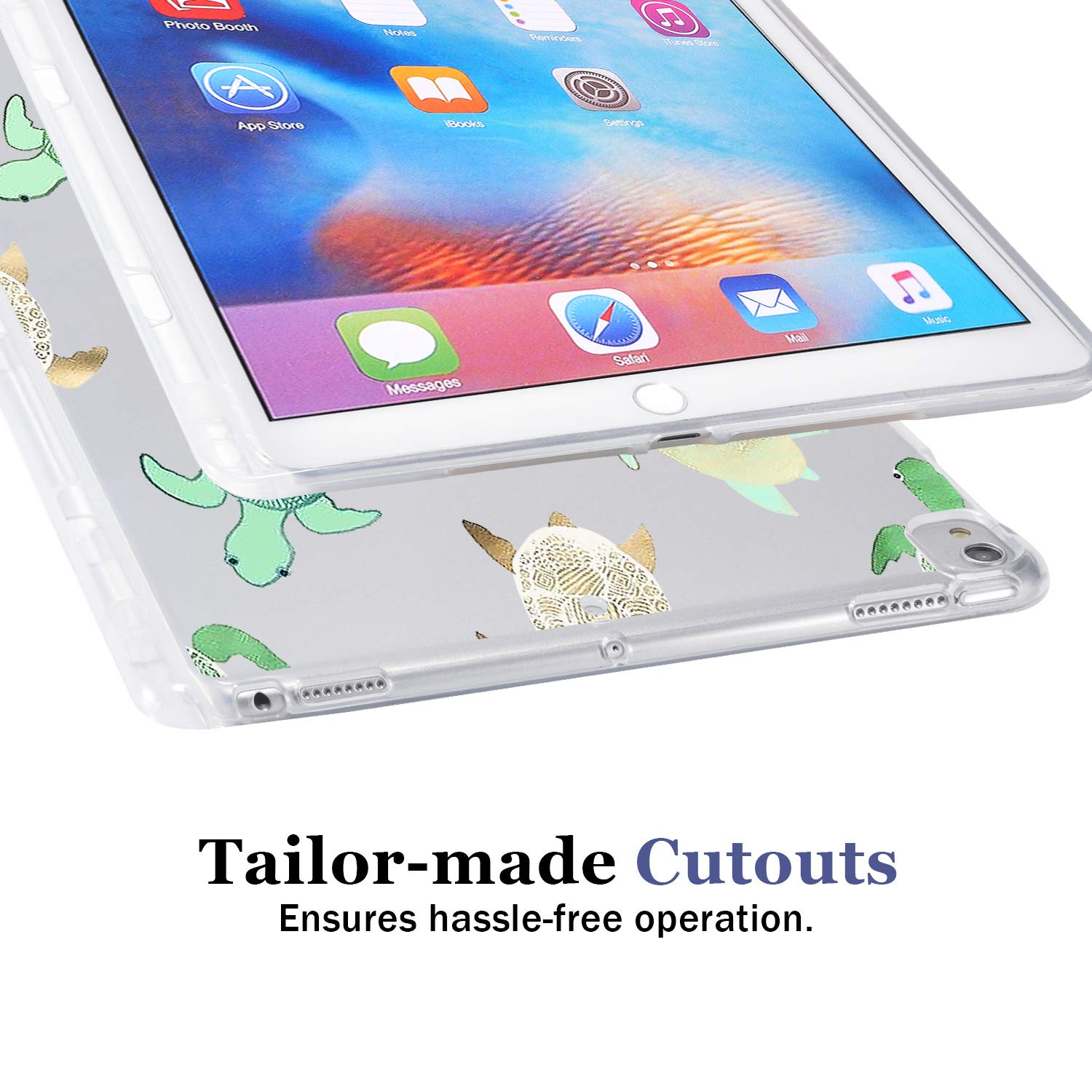 JOYLAND Cactus Design Clear TPU Case for iPad Pro 10.5