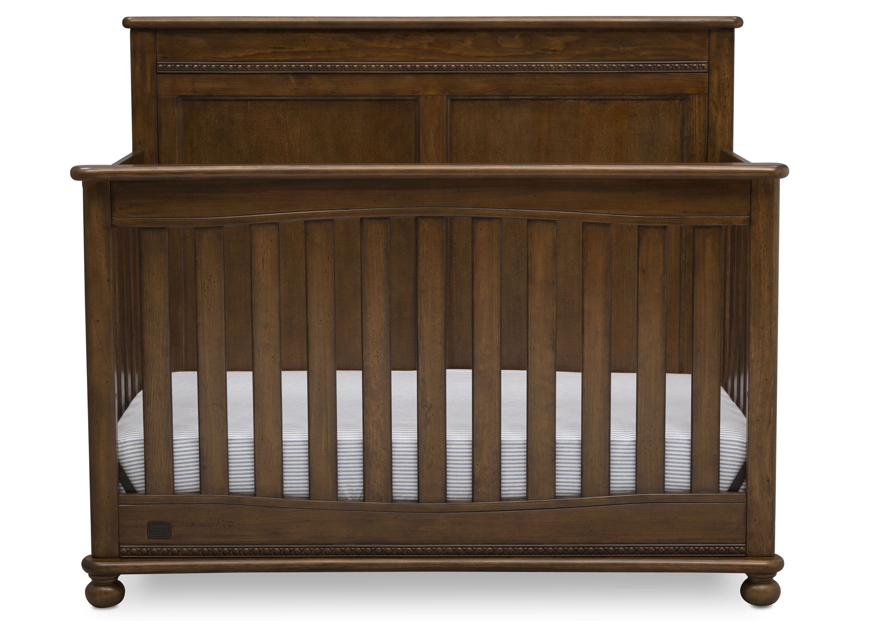 Fontana 4-in-1 Convertible Baby Crib - Transition from Crib to Toddler Bed, Daybed & Full-Size Bed | Safe & Stylish Nursery Furniture for Newborns to Teens | Perfect for Modern Nursery, Bedroom & Guest Room