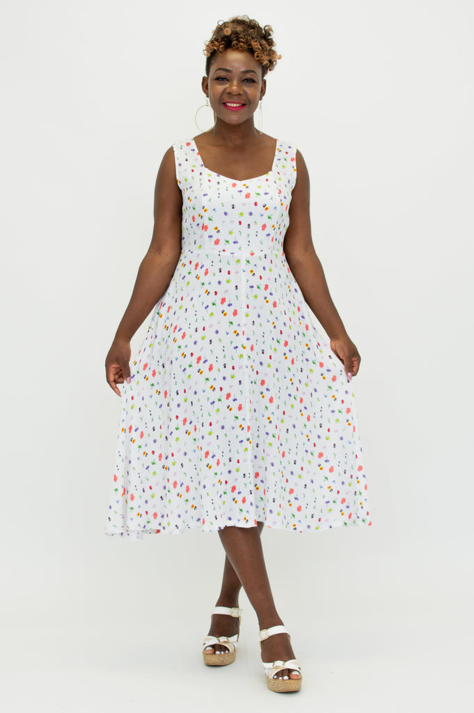 Bristol Dress in Honey Color - Soft Linen Bamboo Blend for Women | Perfect for Summer Outings & Casual Events
