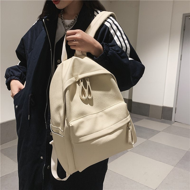 Vegan Leather Backpack - Lightweight, Durable & Stylish Waterproof Laptop Backpack for Women & Men - Perfect for Travel, Work, School & College
