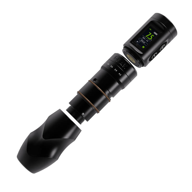 Peak Solice Matte Black Pro V2 Pen Machine - Professional Tattoo Pen for Artists, Perfect for Lining, Shading & Coloring - Ideal for Tattoo Studios & Home Use