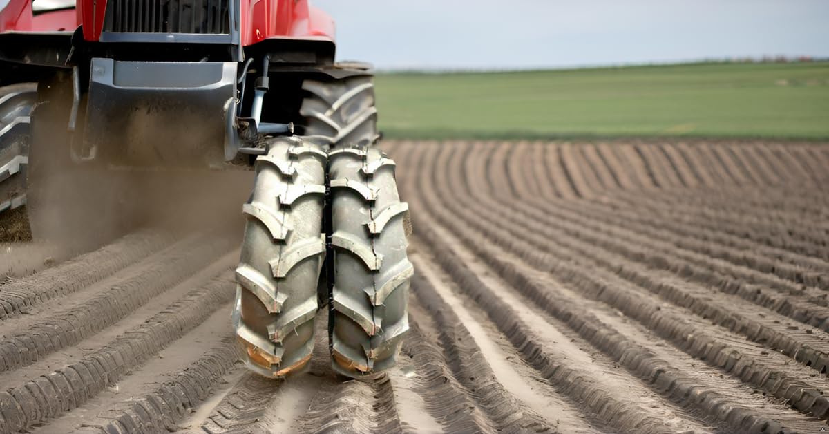 **Set of 2 New 7-16 Farm Tractor Lug R-1 Tires with Tubes – Heavy-Duty Agricultural Tires for Tractors, Implements, and Off-Road Use**