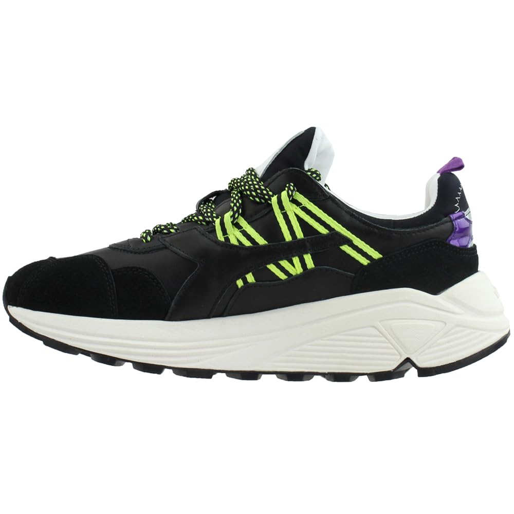 Diadora Men's Rave Leather Lace-Up Sneakers - Grey Casual Shoes for Walking, Running & Everyday Wear
